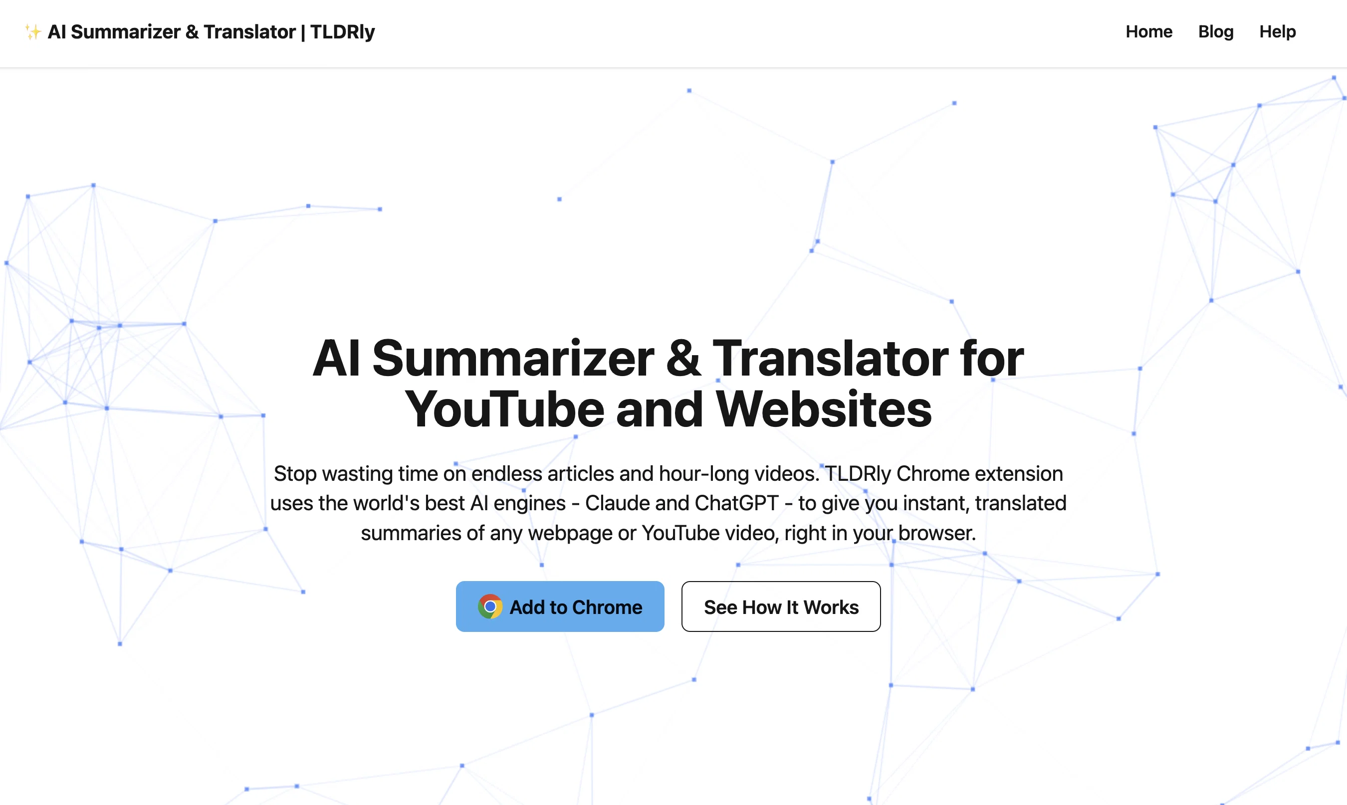 AI YouTube & Web Summarizer + Instant Translator | TL... screenshot