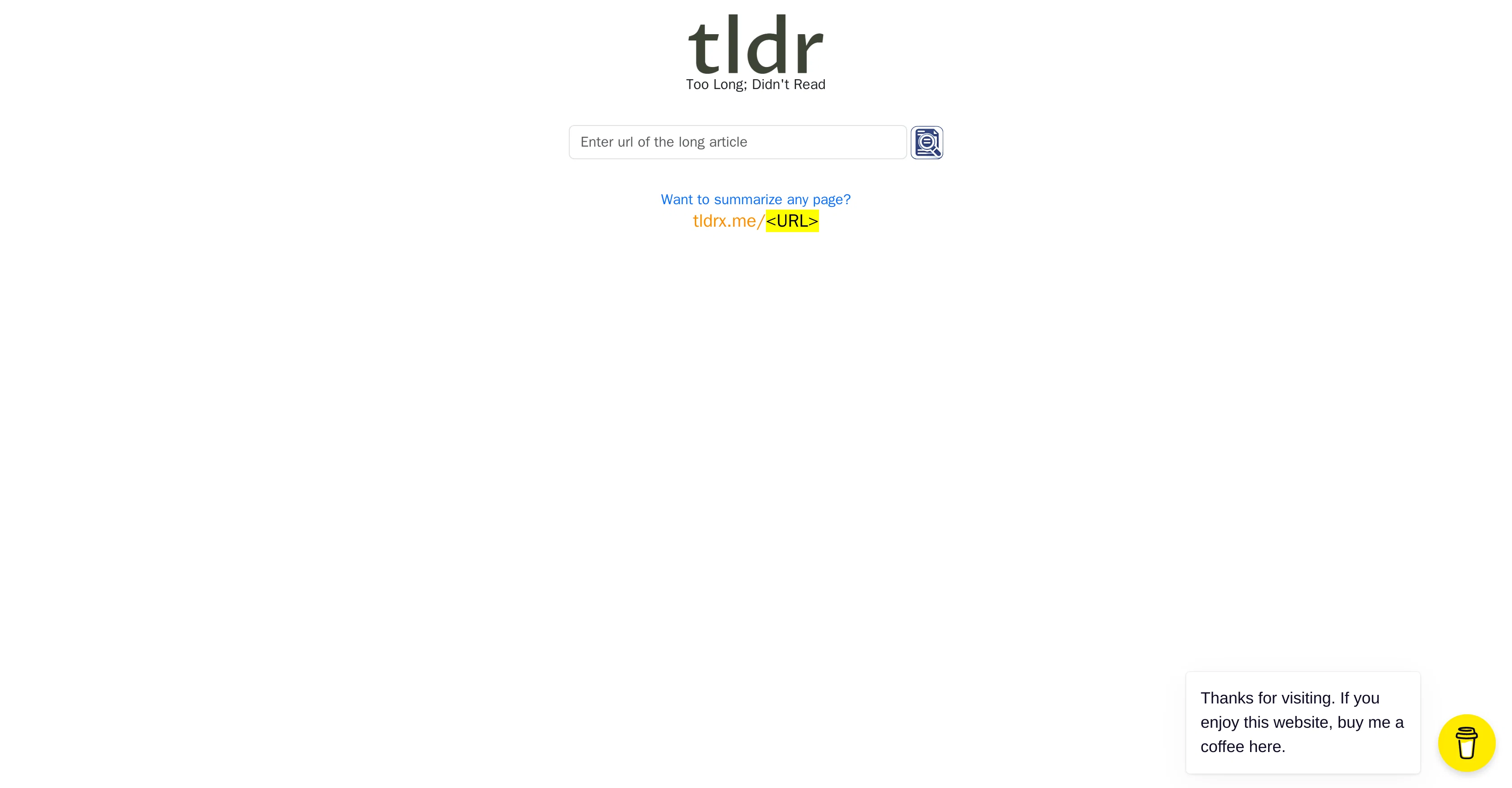 TLDRX screenshot