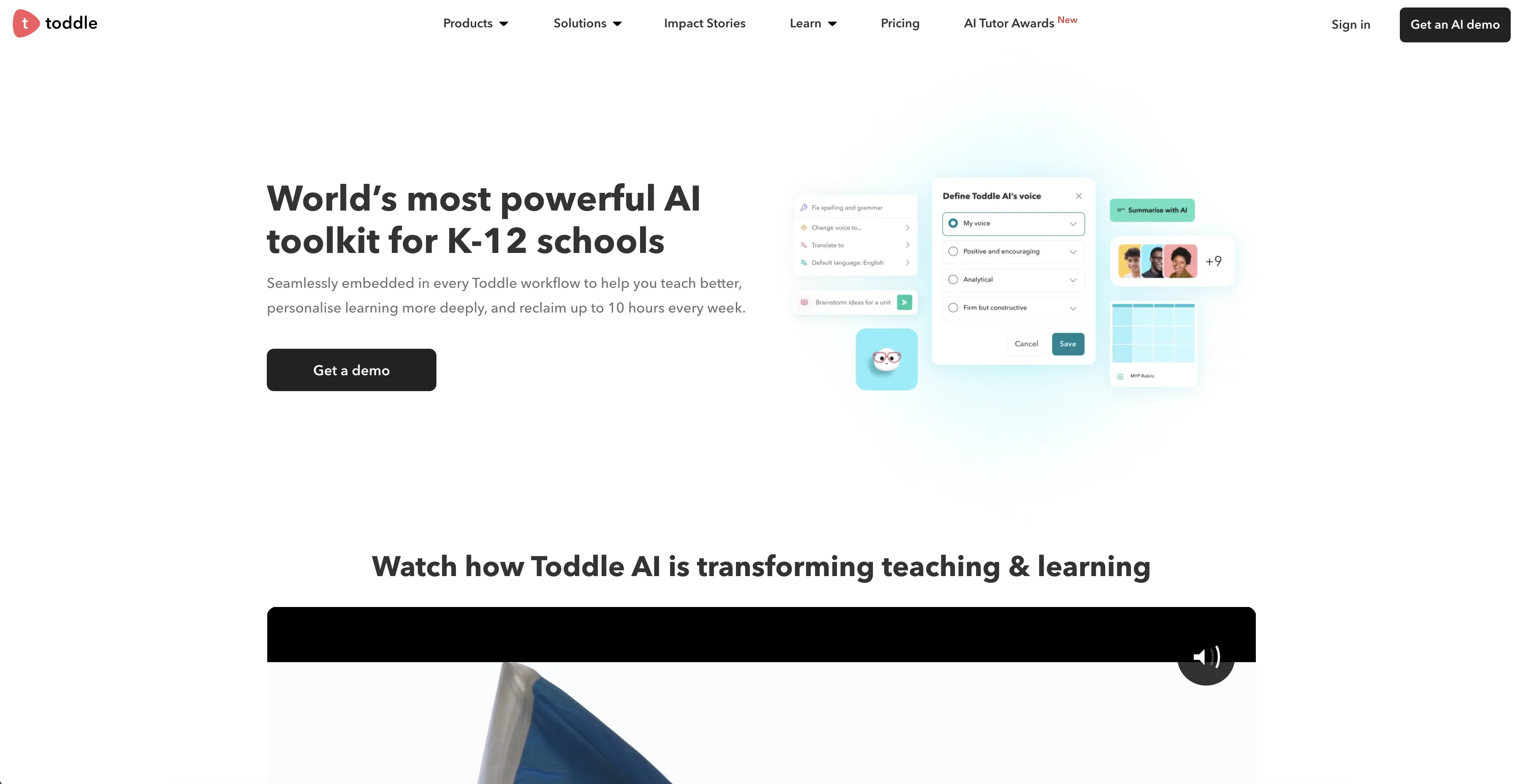 Toddle AI screenshot