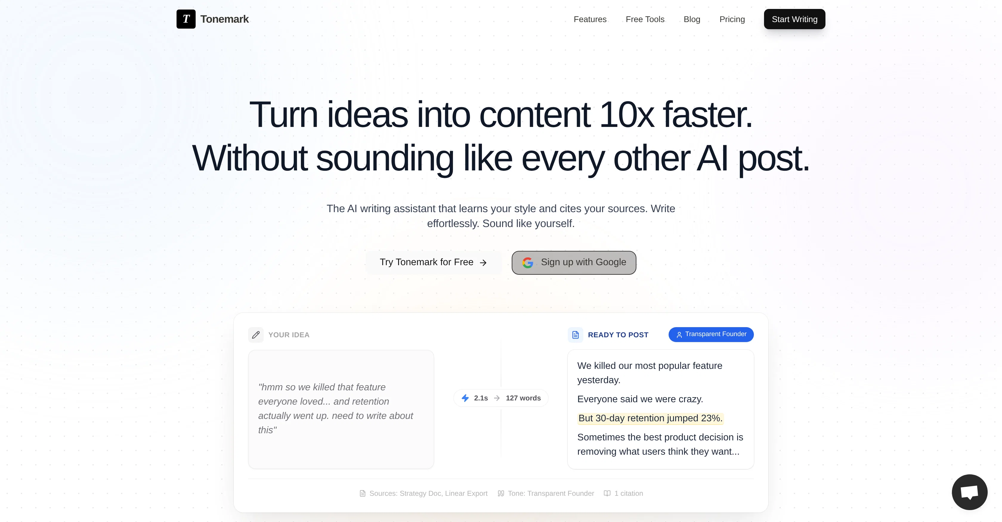 Tonemark screenshot