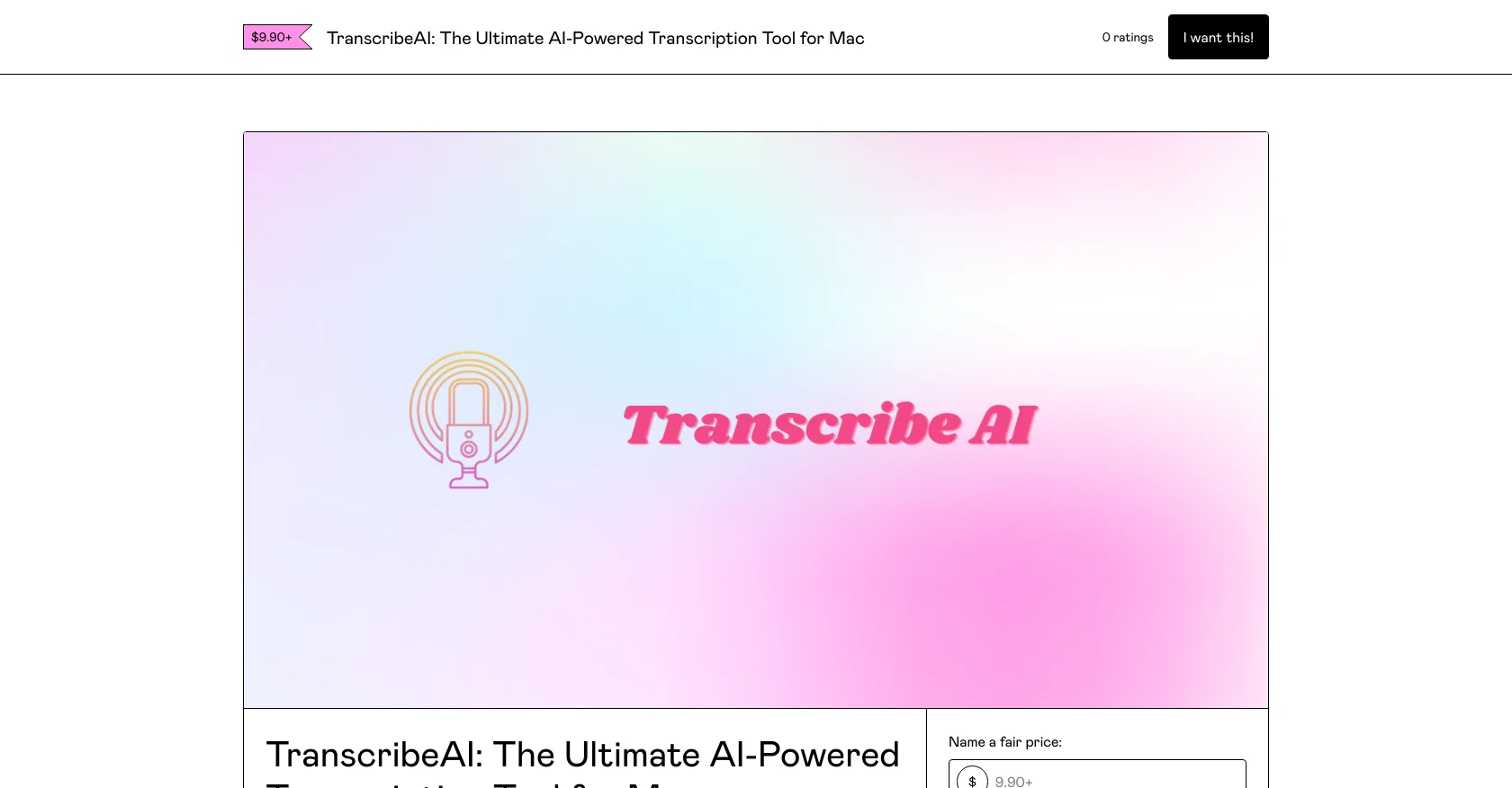 TranscribeAI screenshot
