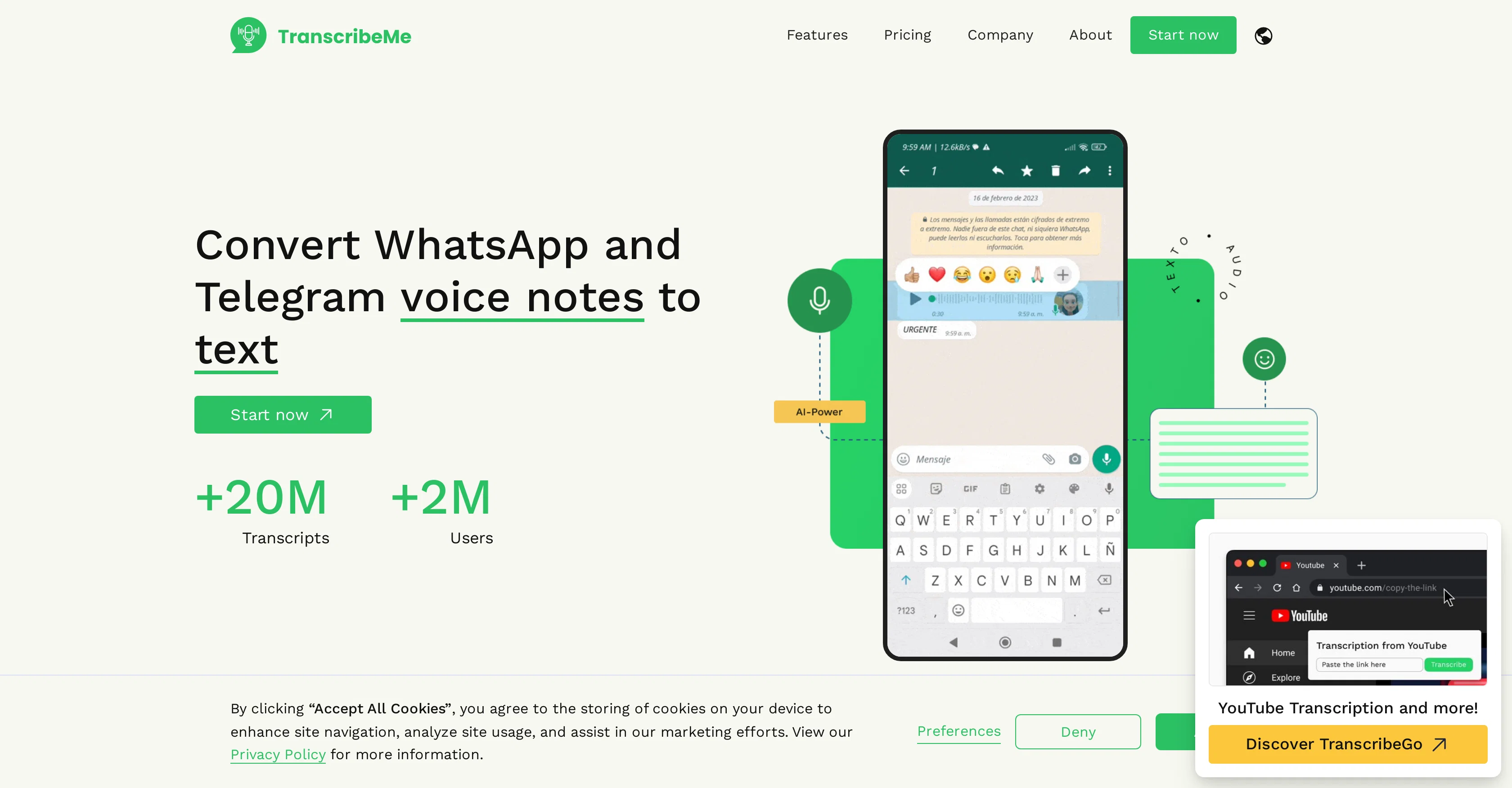TranscribeMe screenshot