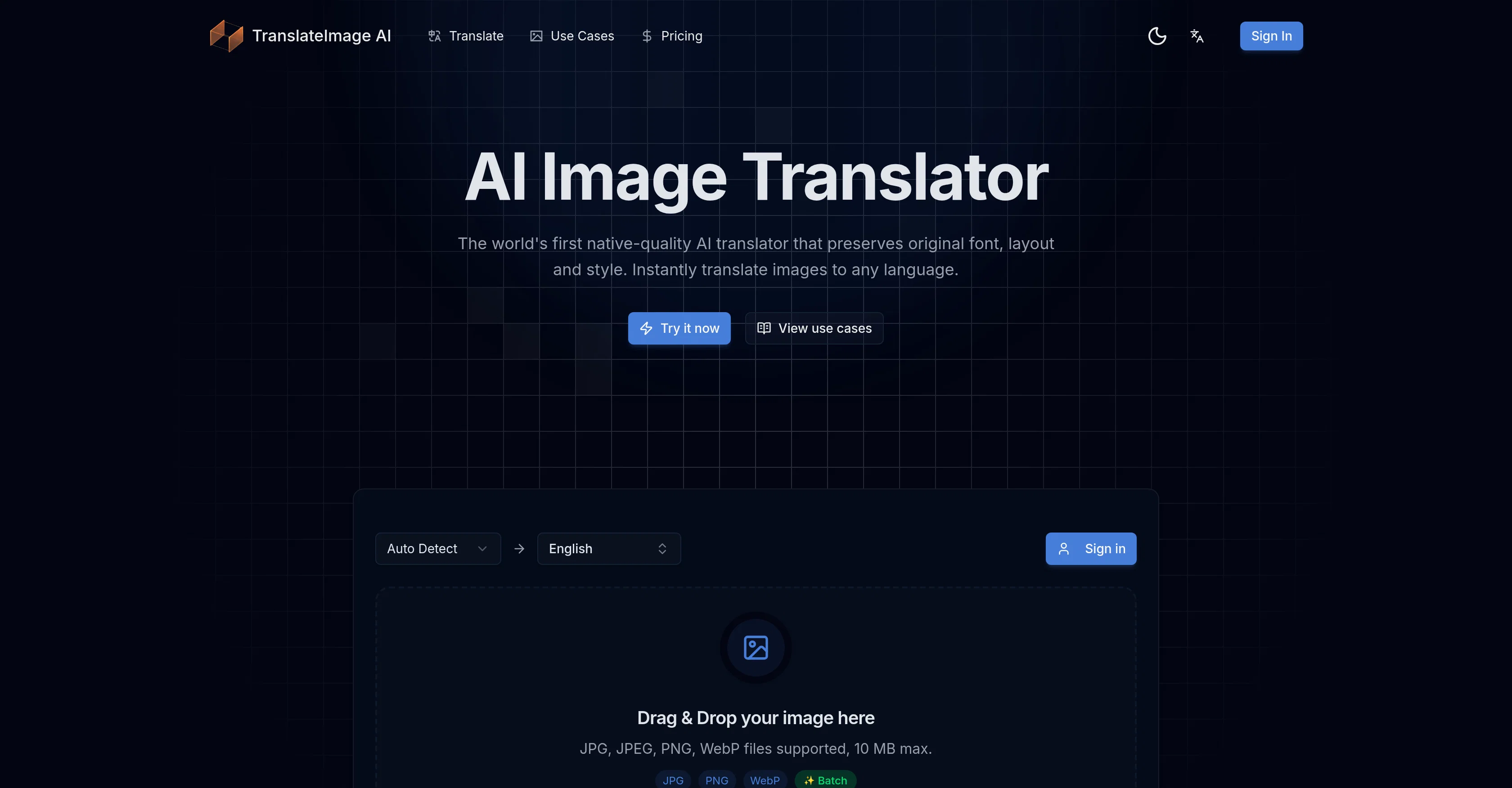 TranslateImage AI screenshot