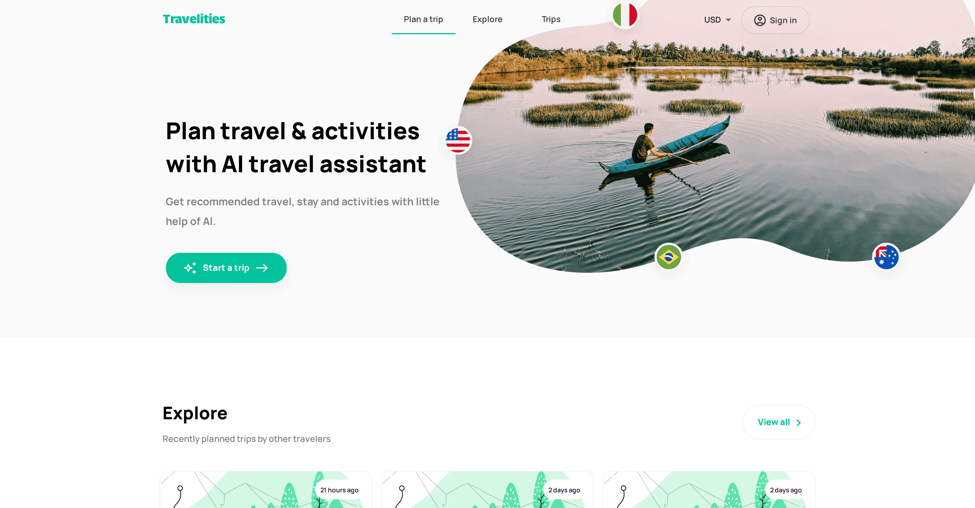 Travelities screenshot