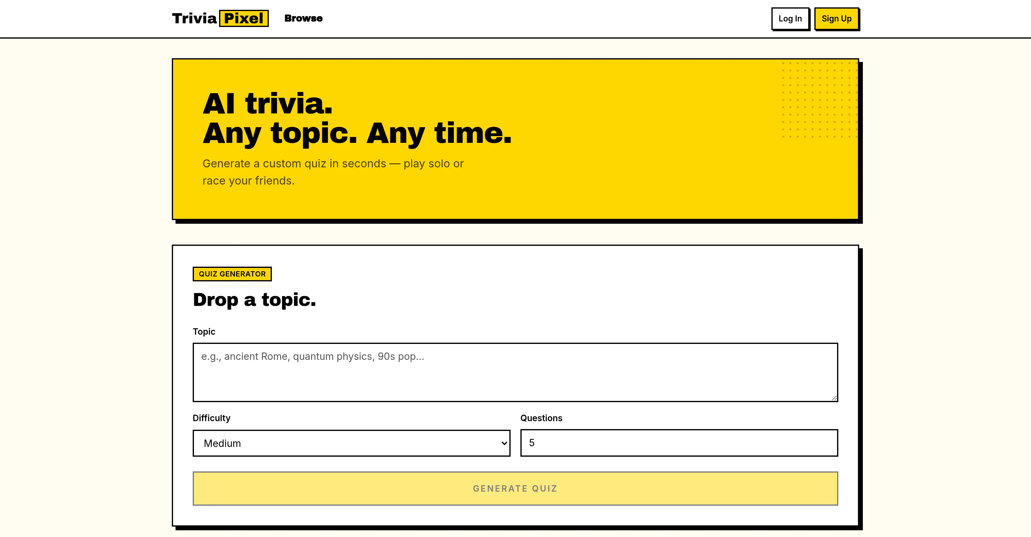 TriviaPixel screenshot