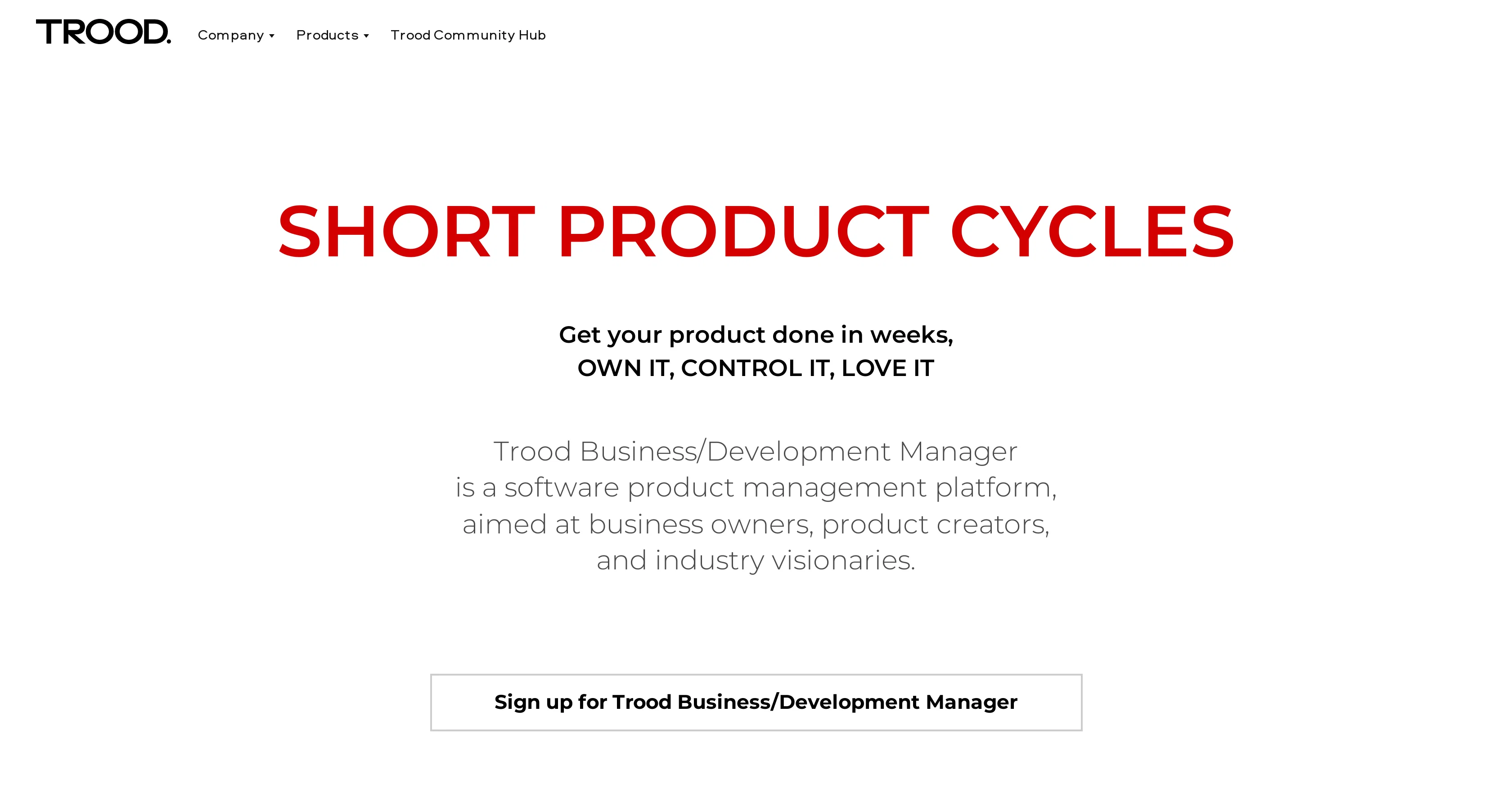 Trood screenshot