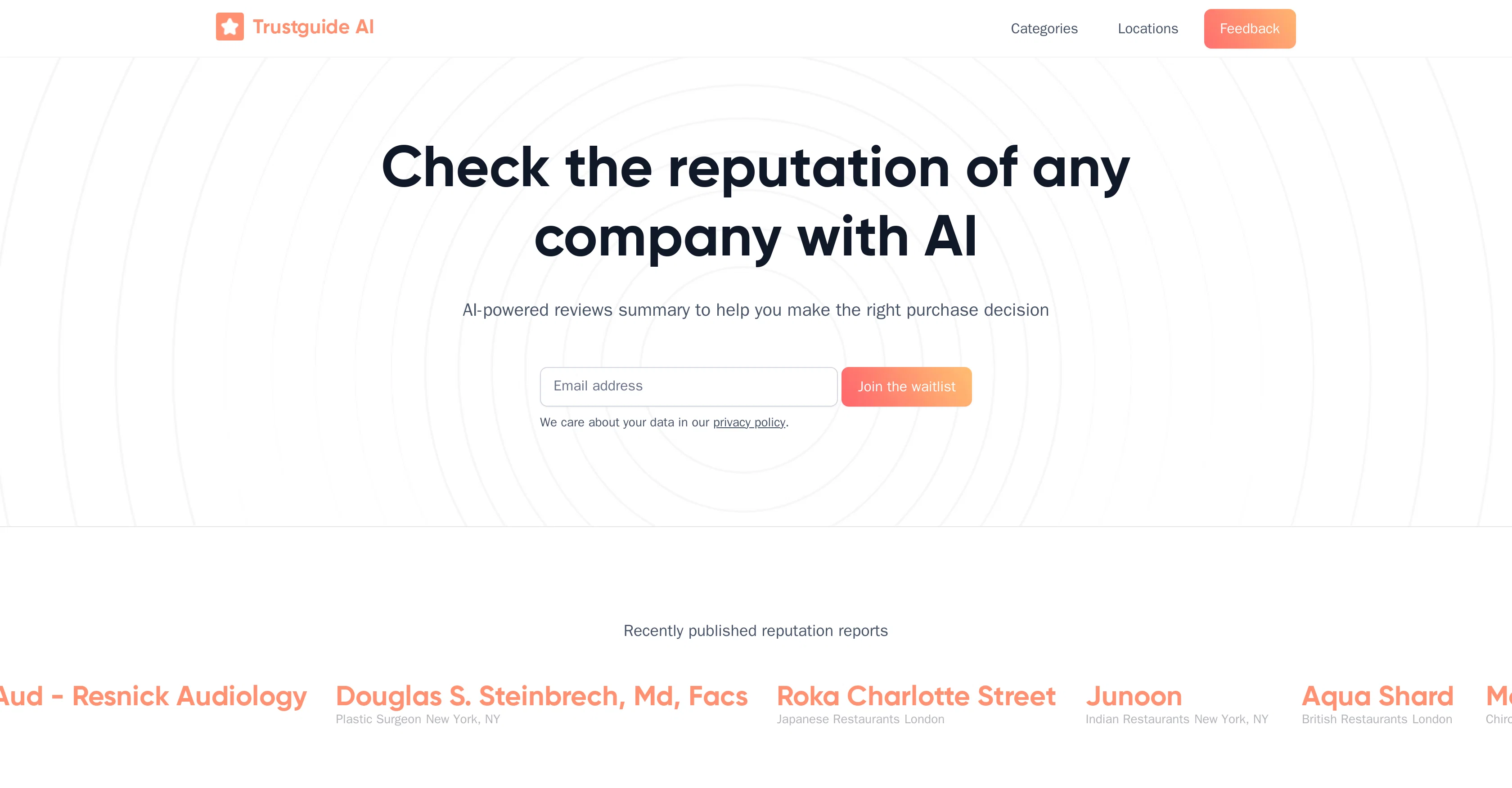 Trustguide screenshot