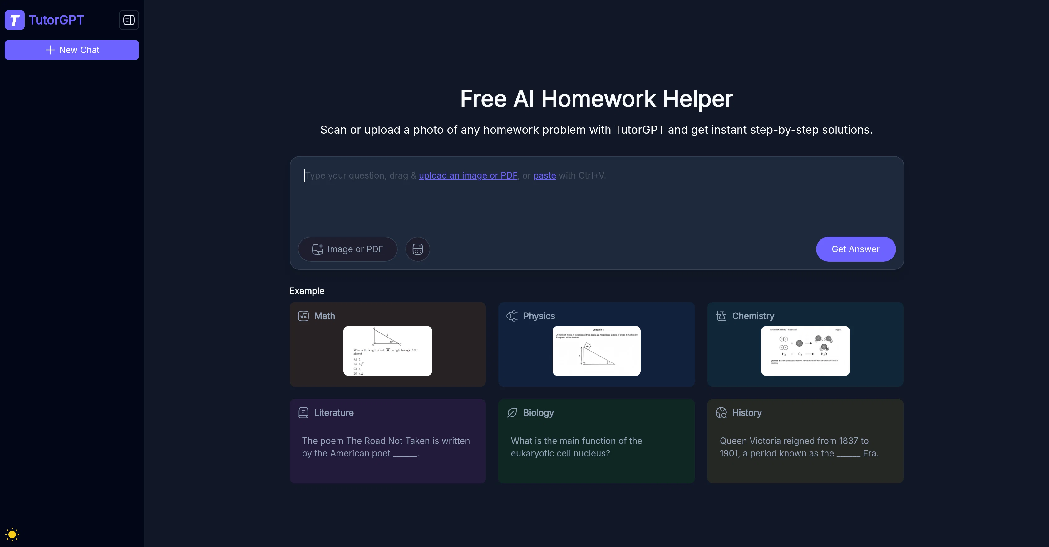 TutorGPT screenshot
