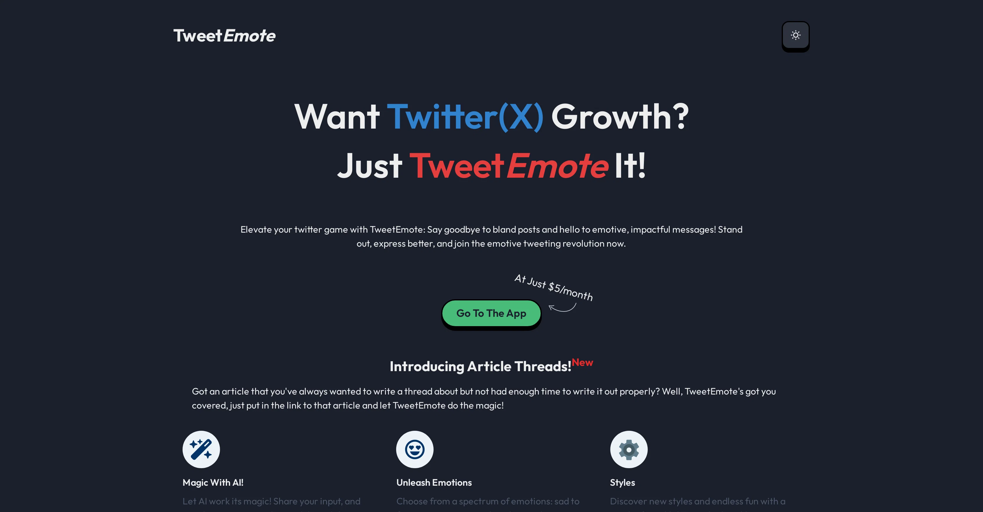 TweetEmote screenshot