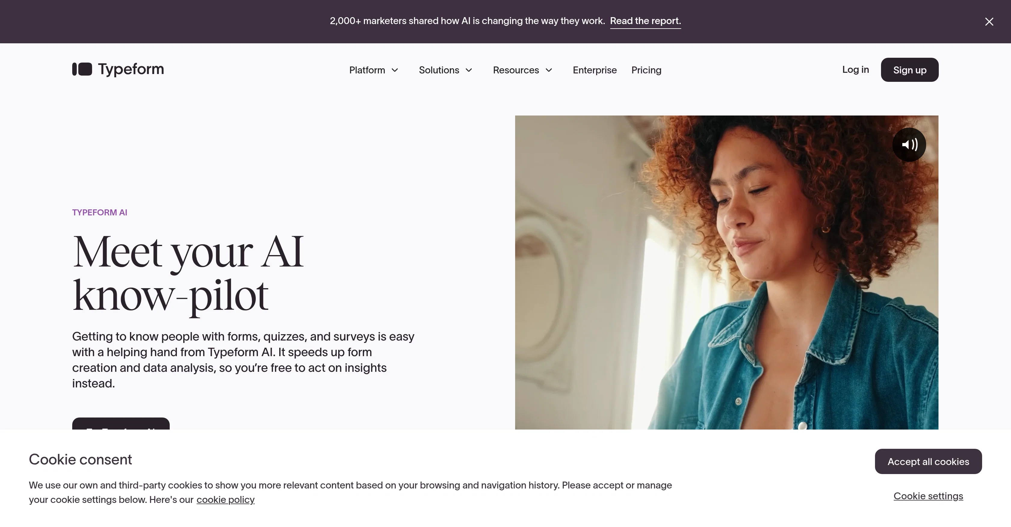 Typeform AI screenshot