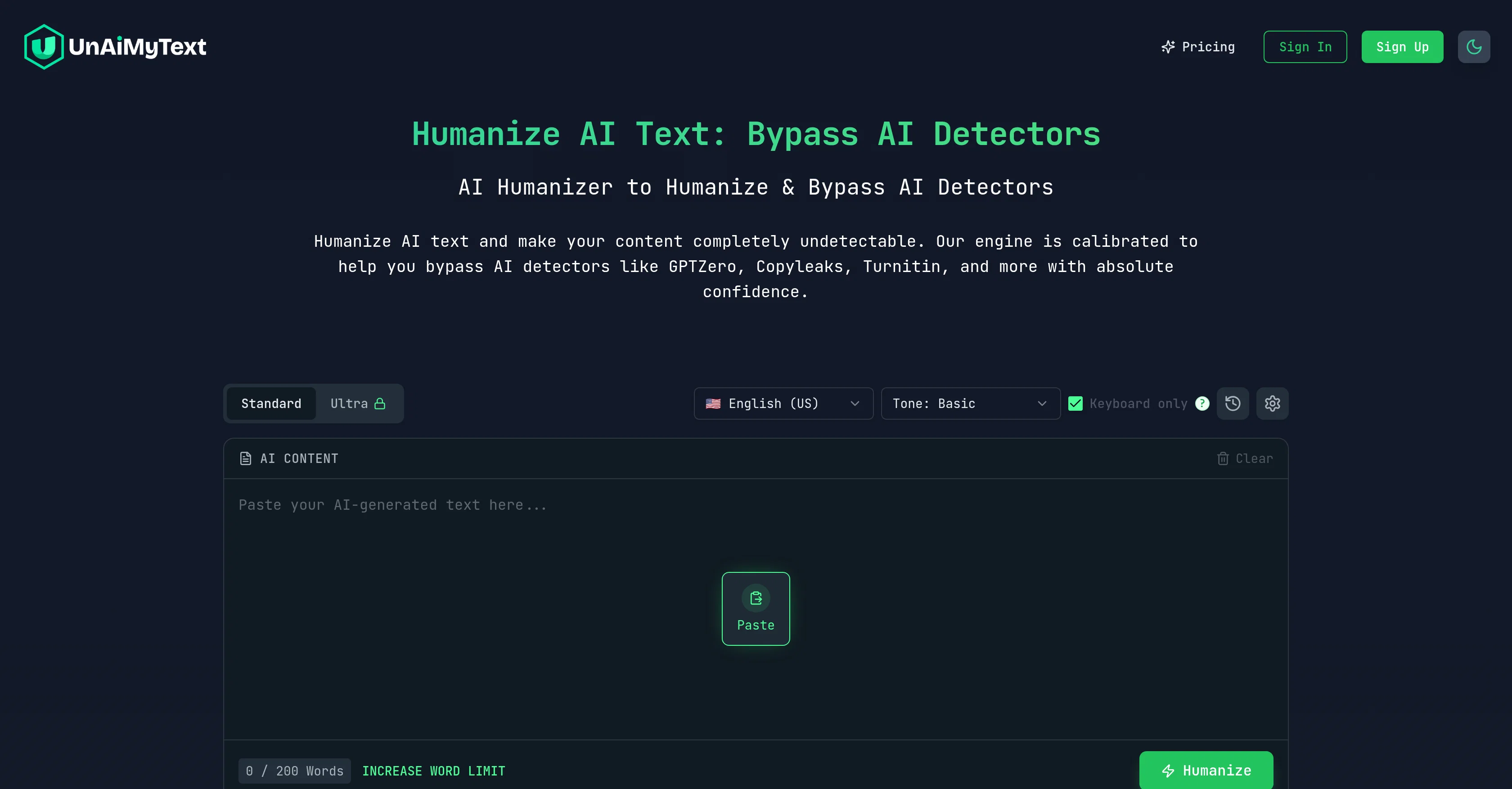 UnAIMyText screenshot