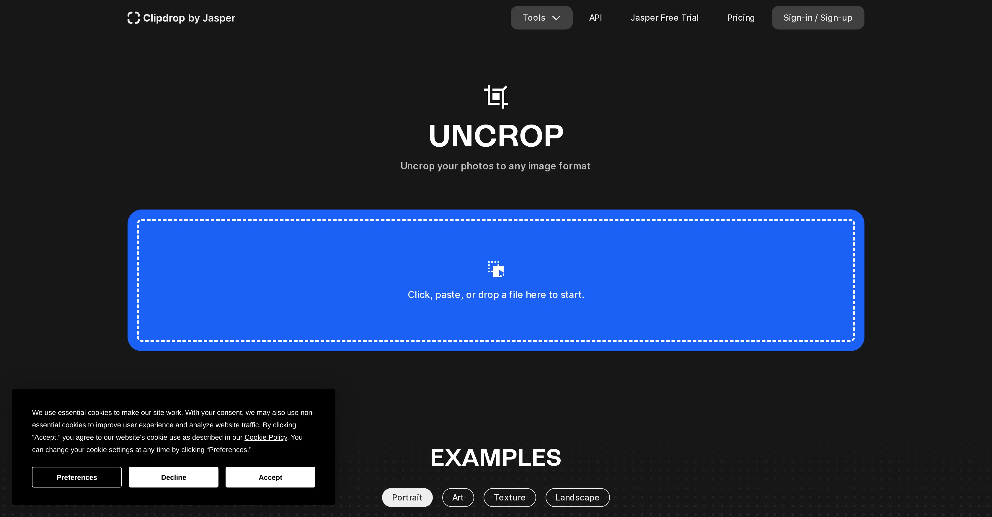 Uncrop by Stability AI screenshot
