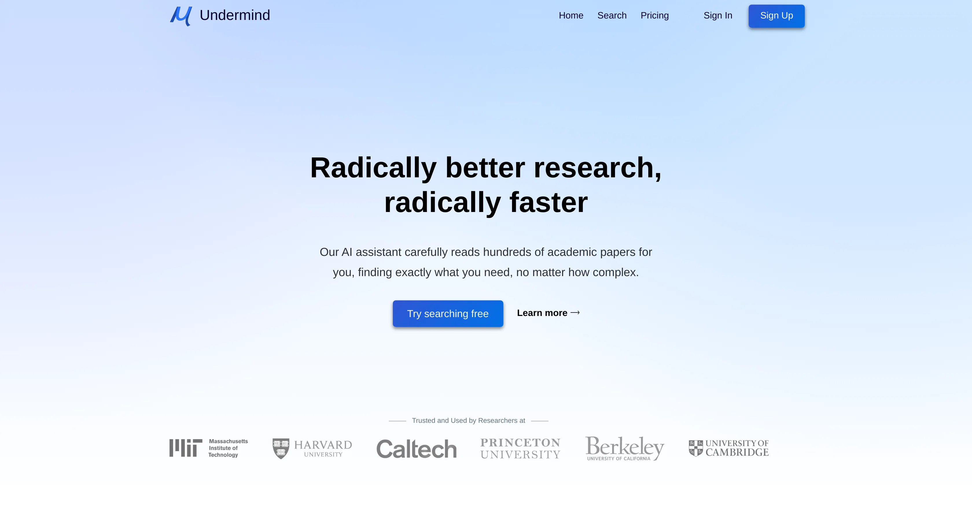 Undermind screenshot