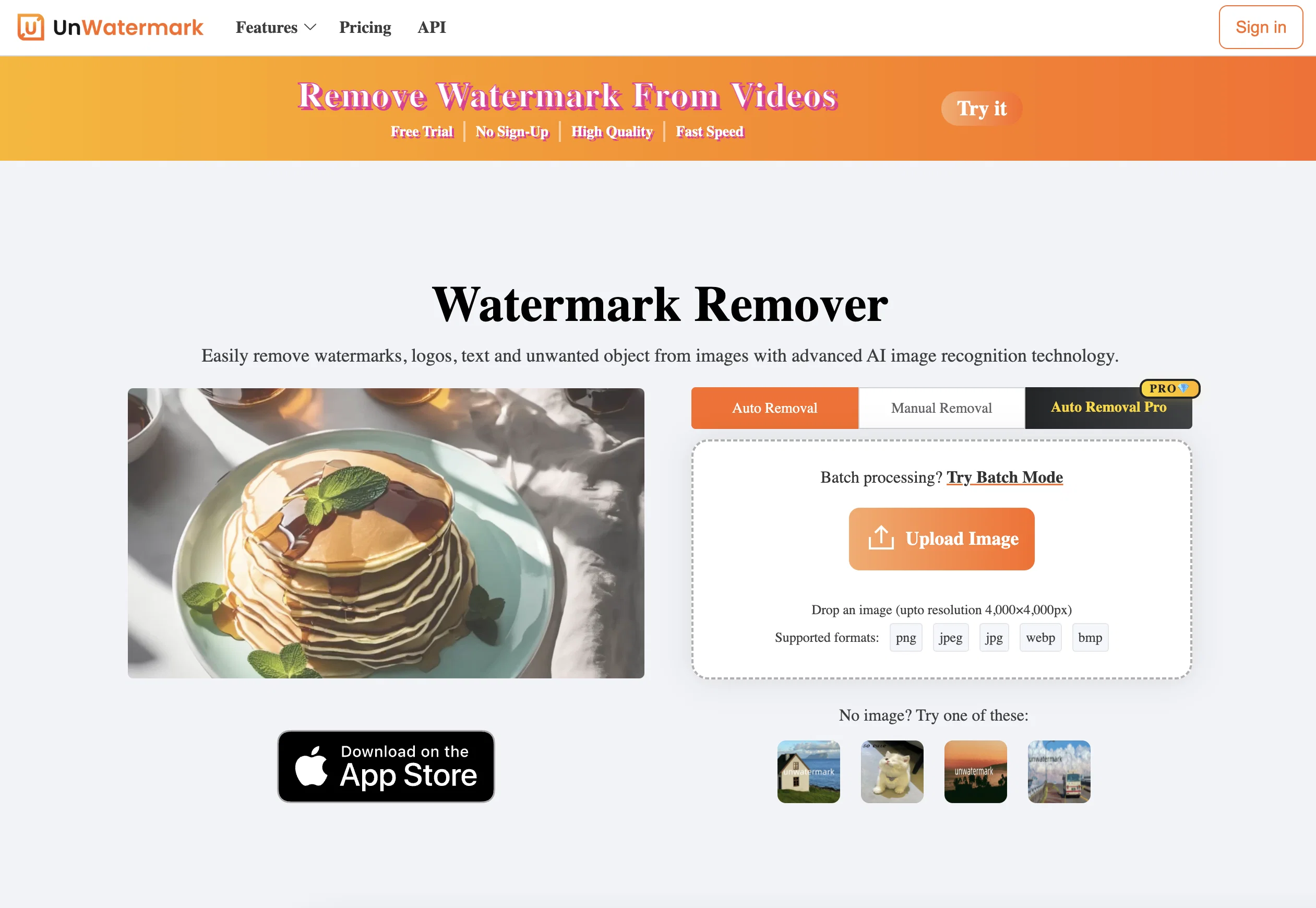Unwatermark AI screenshot