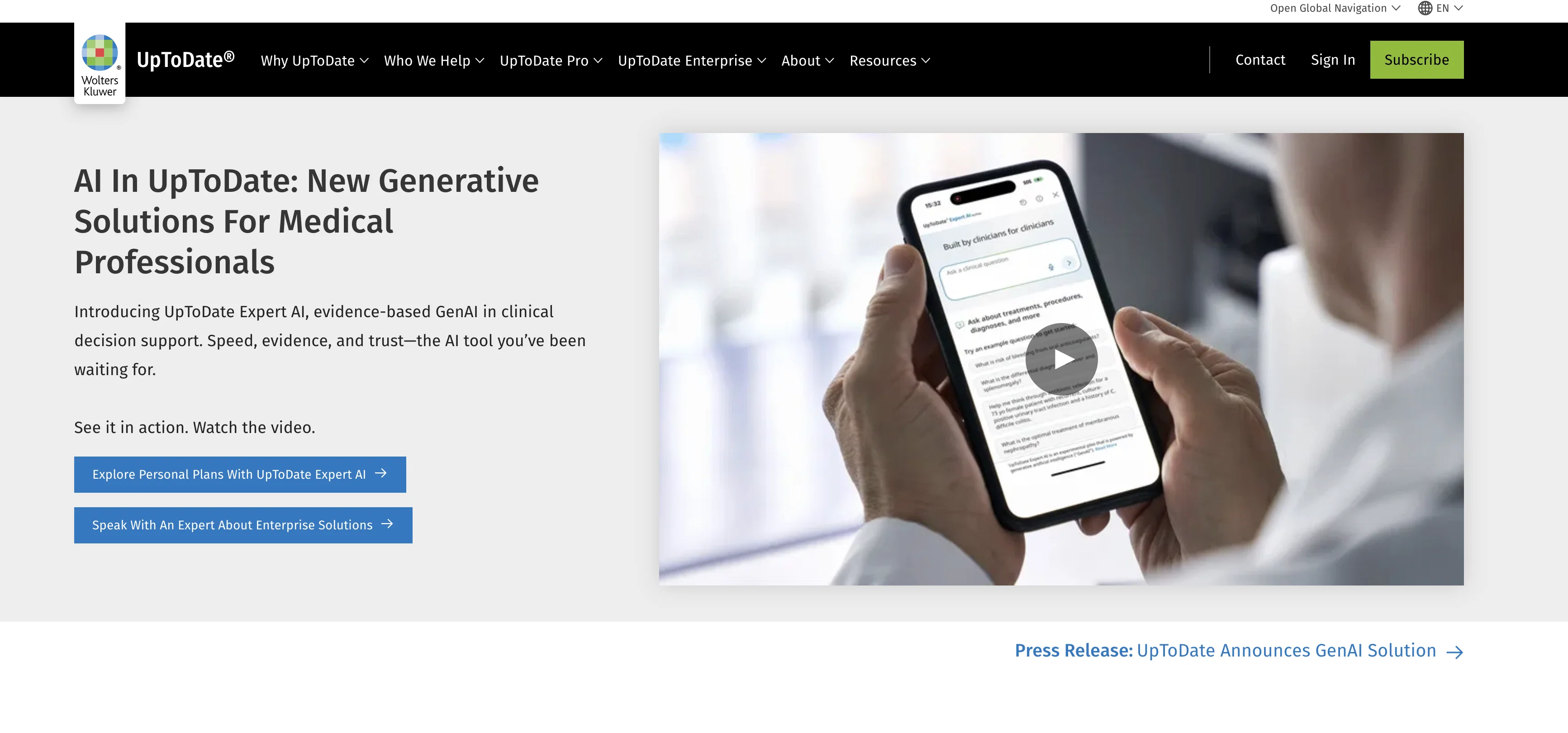 UpToDate screenshot