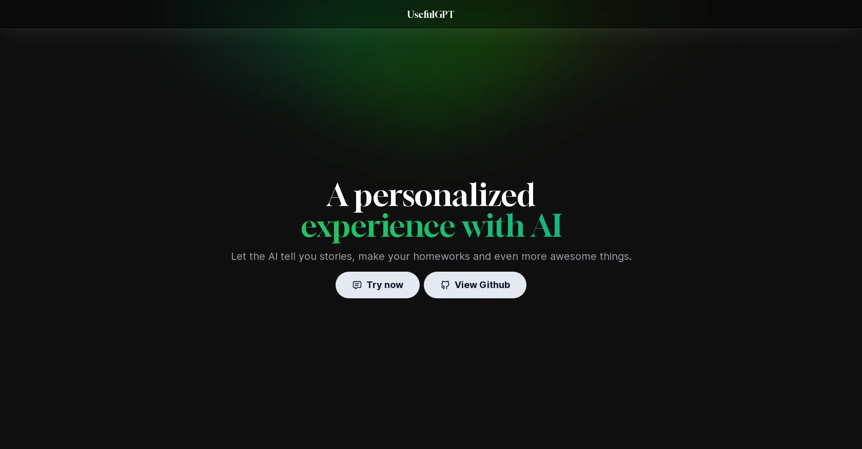 UsefulGPT screenshot