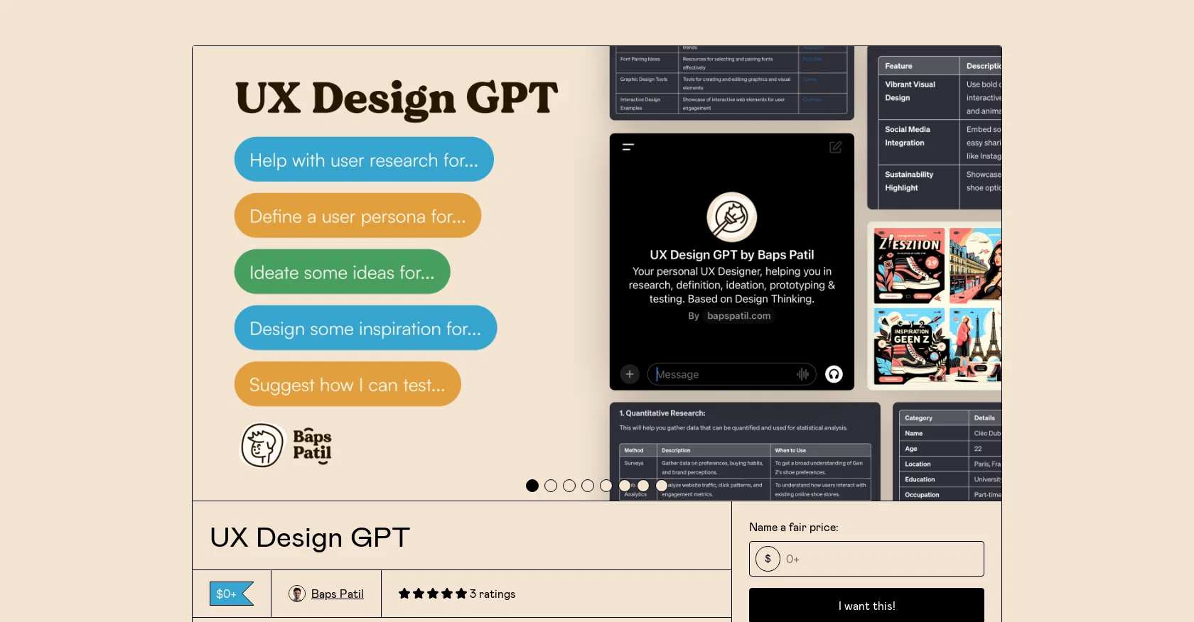 UX Design GPT screenshot