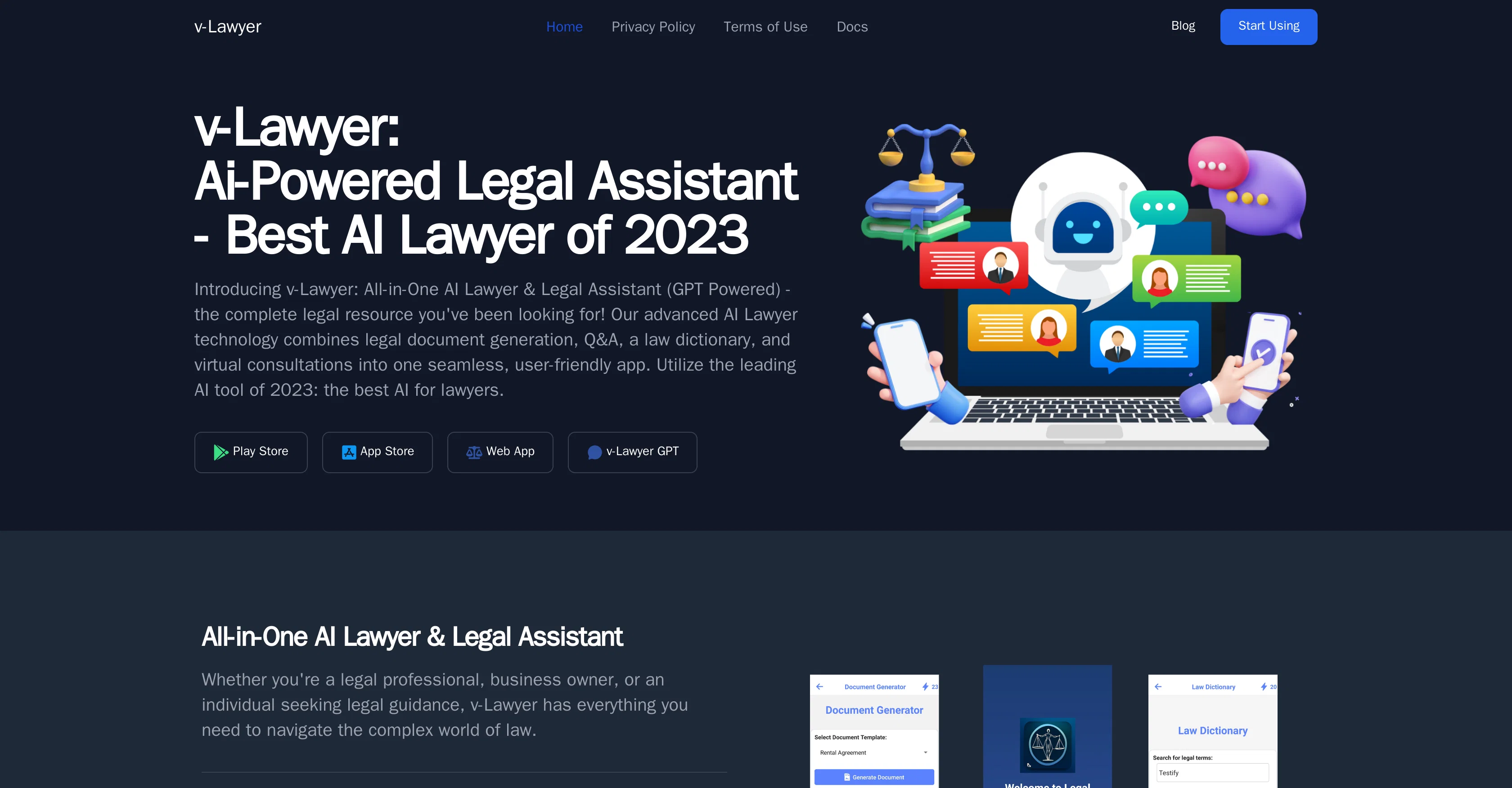 v-Lawyer screenshot