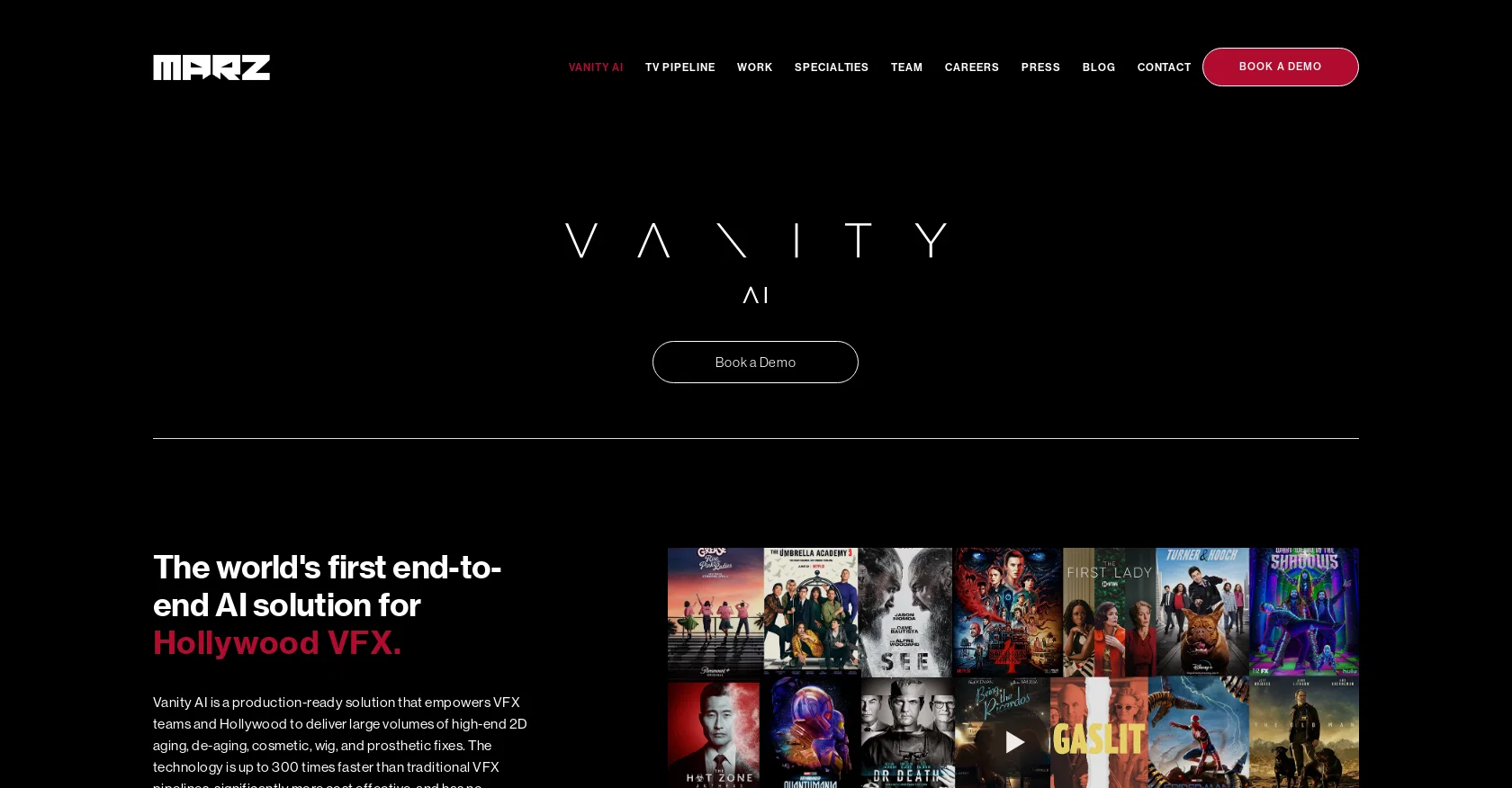 Vanity AI screenshot