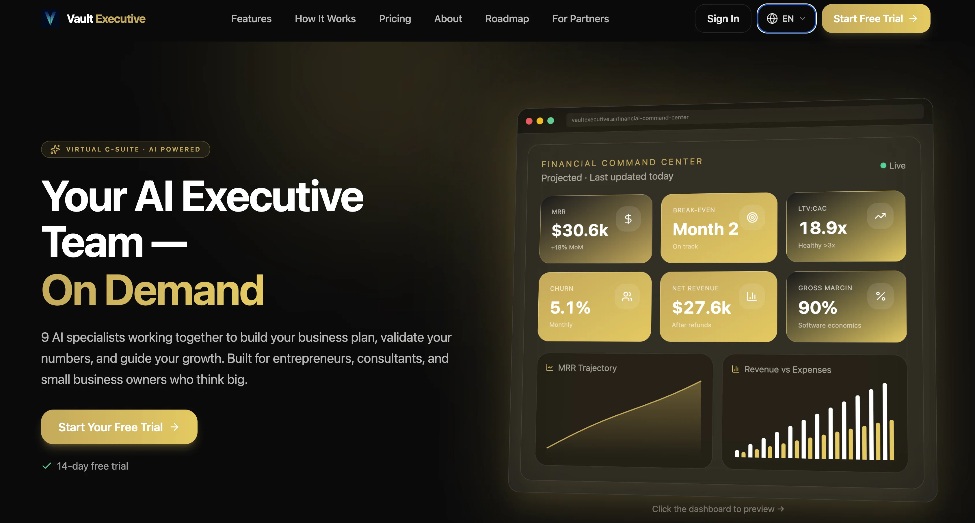 Vault Executive screenshot