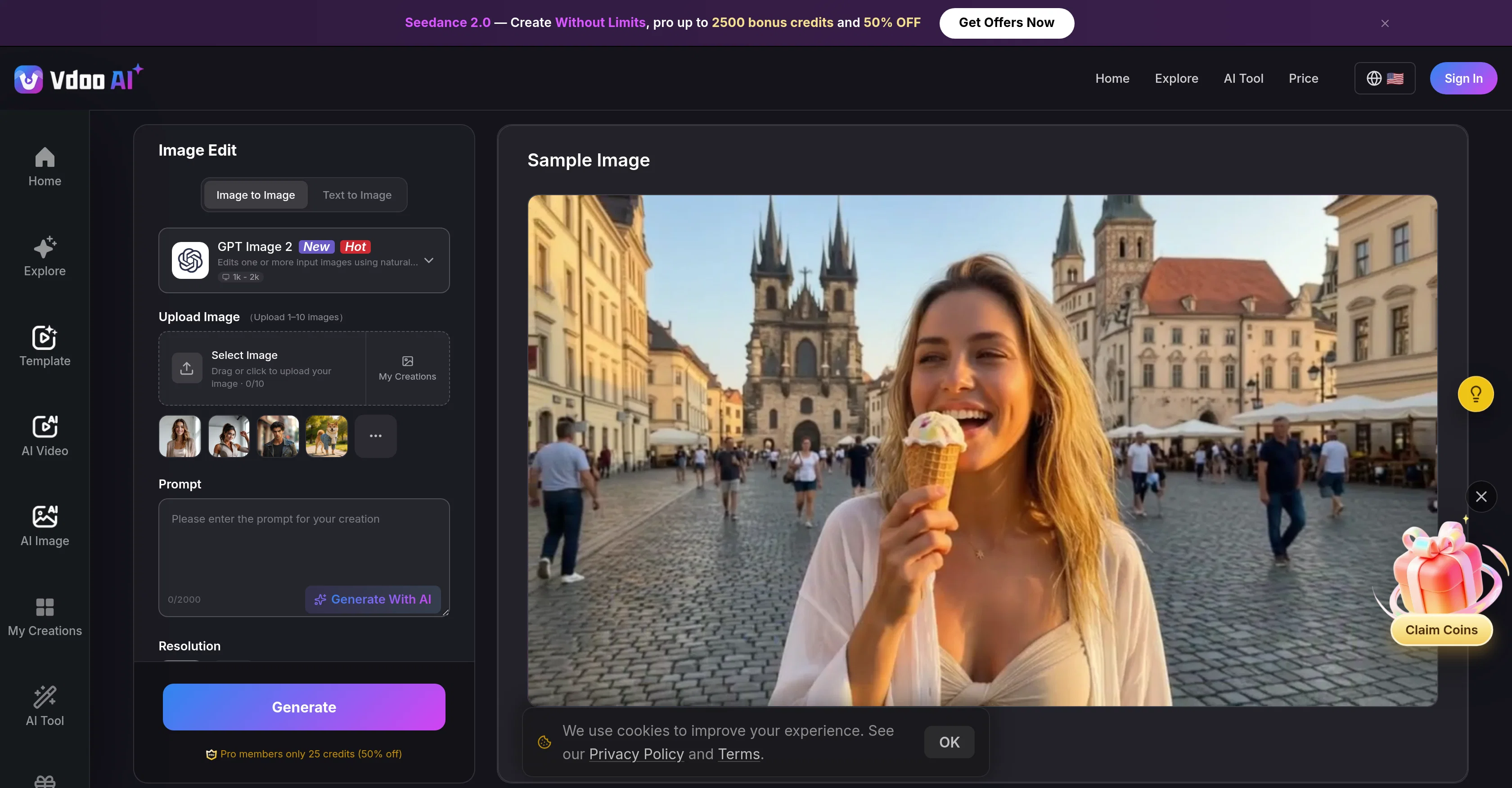 Vdoo AI | Image Editor screenshot