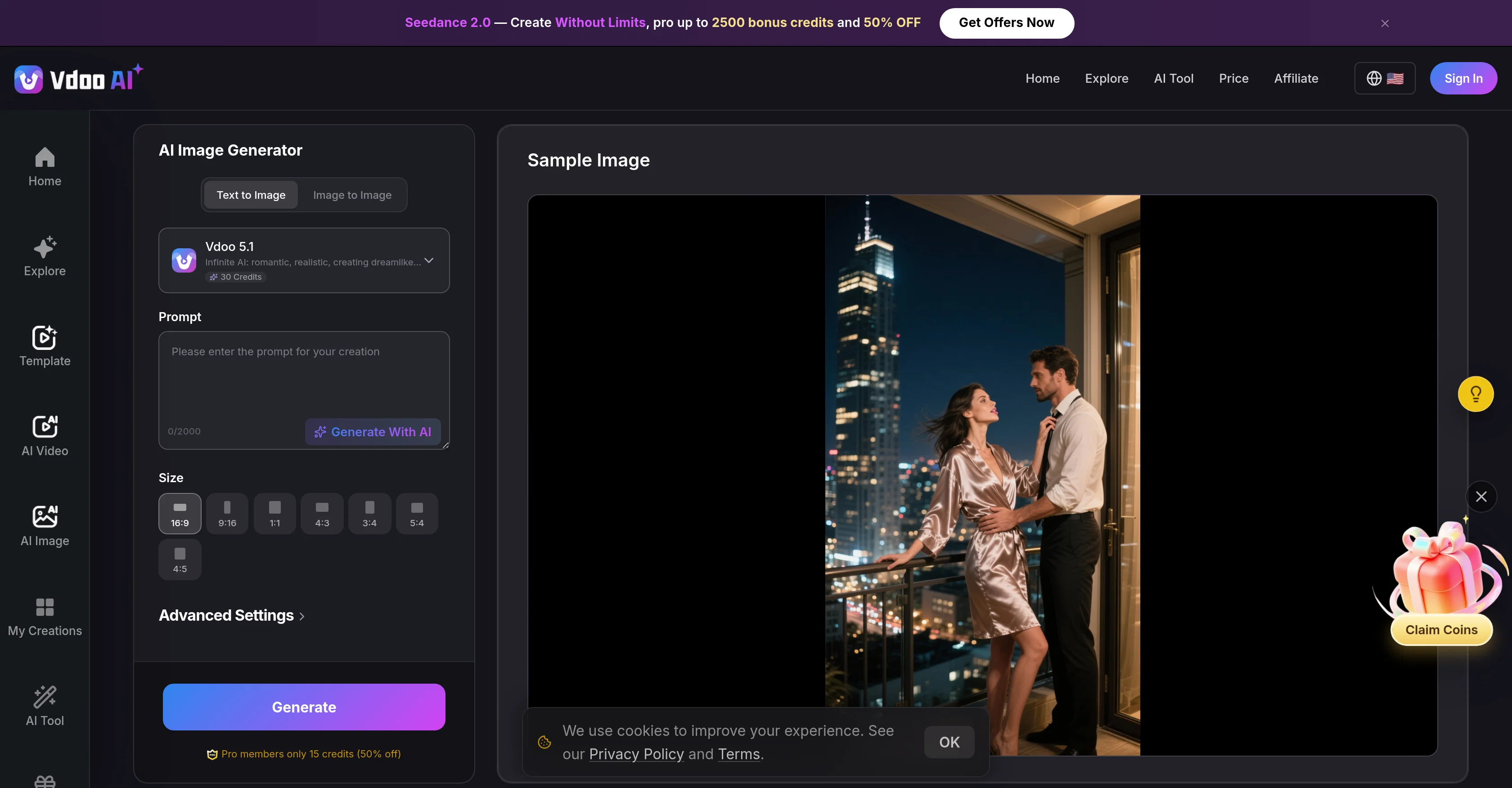 Vdoo AI | Text to Image Generator screenshot