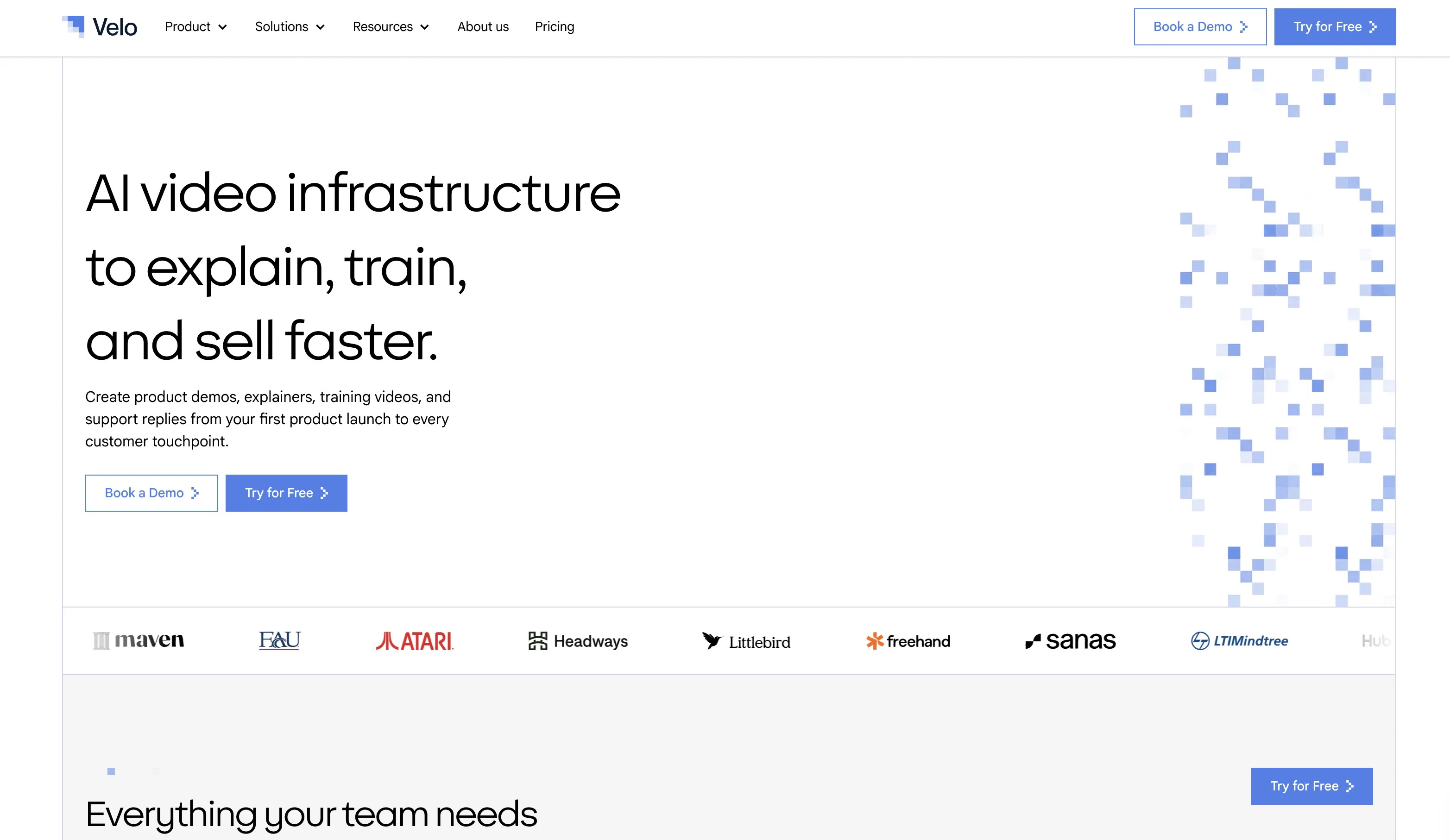 Velo screenshot