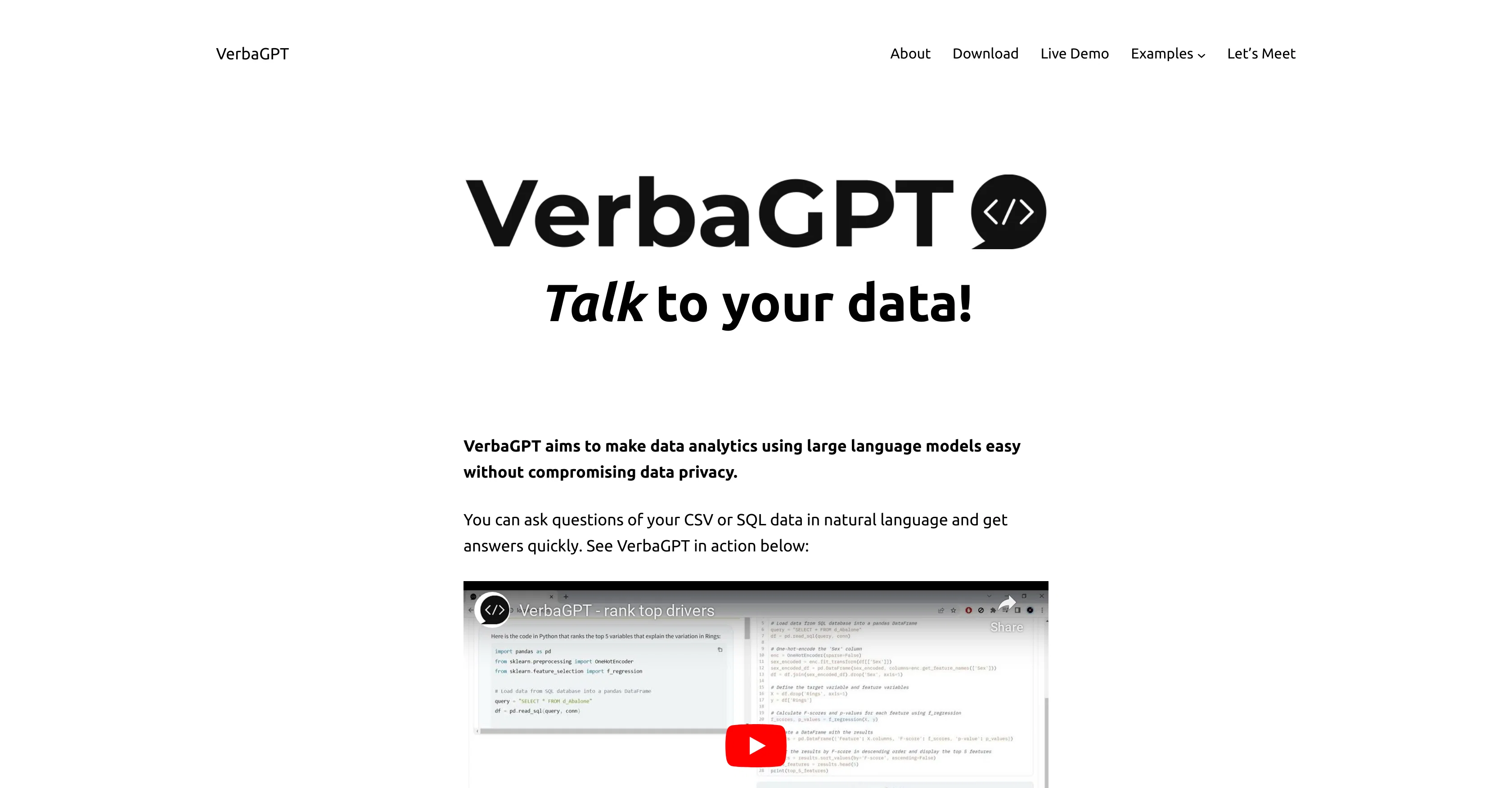 VerbaGPT screenshot