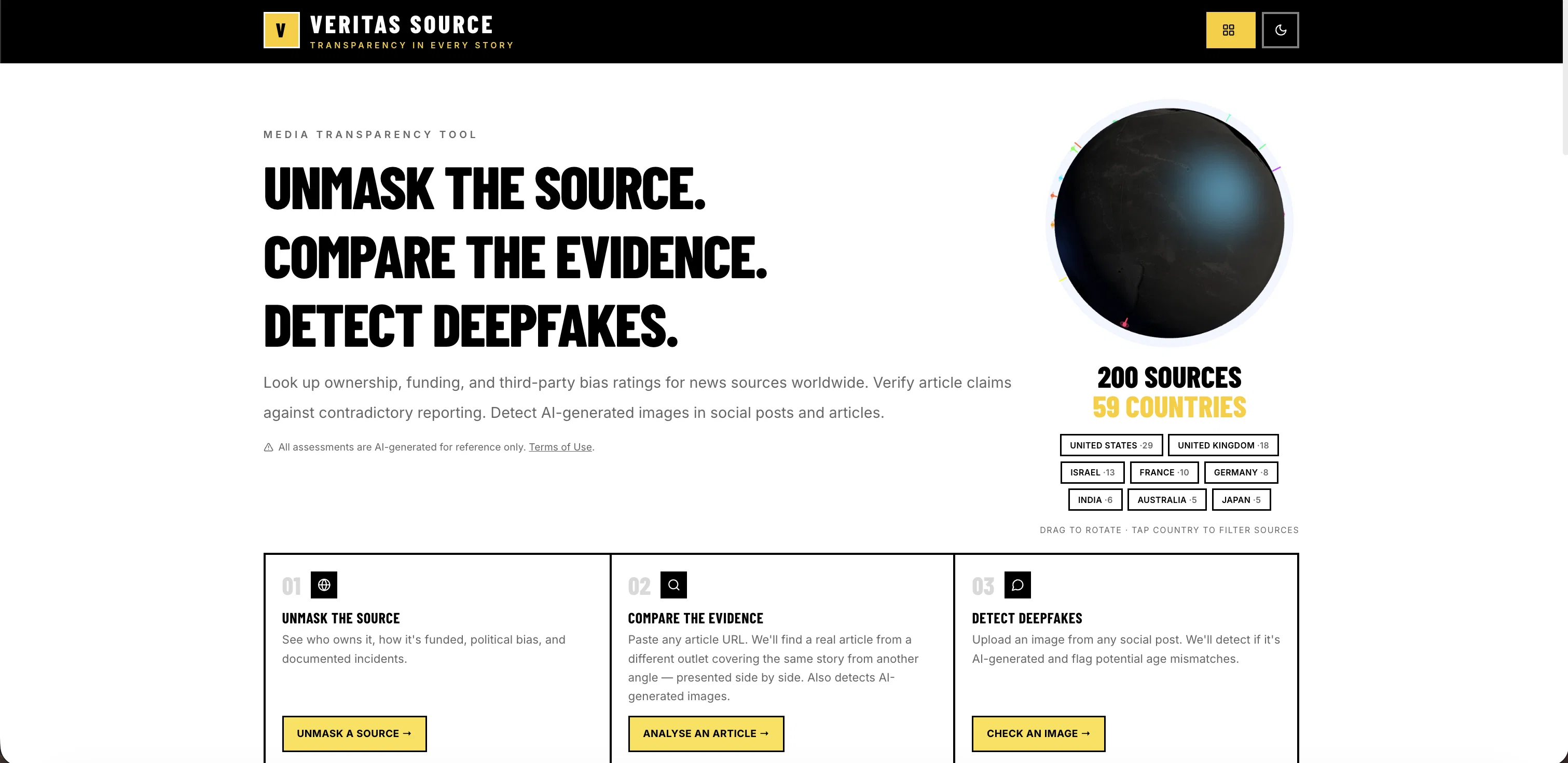 Veritas Source screenshot