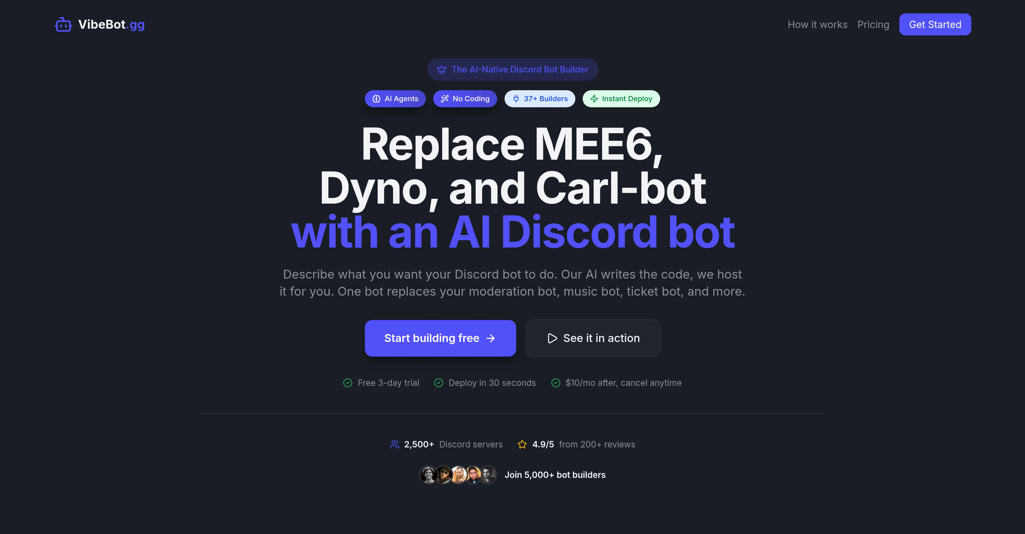 VibeBot screenshot