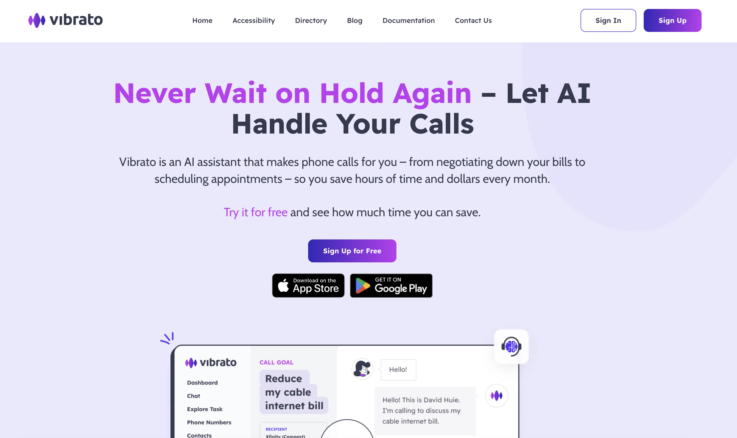 Vibrato screenshot