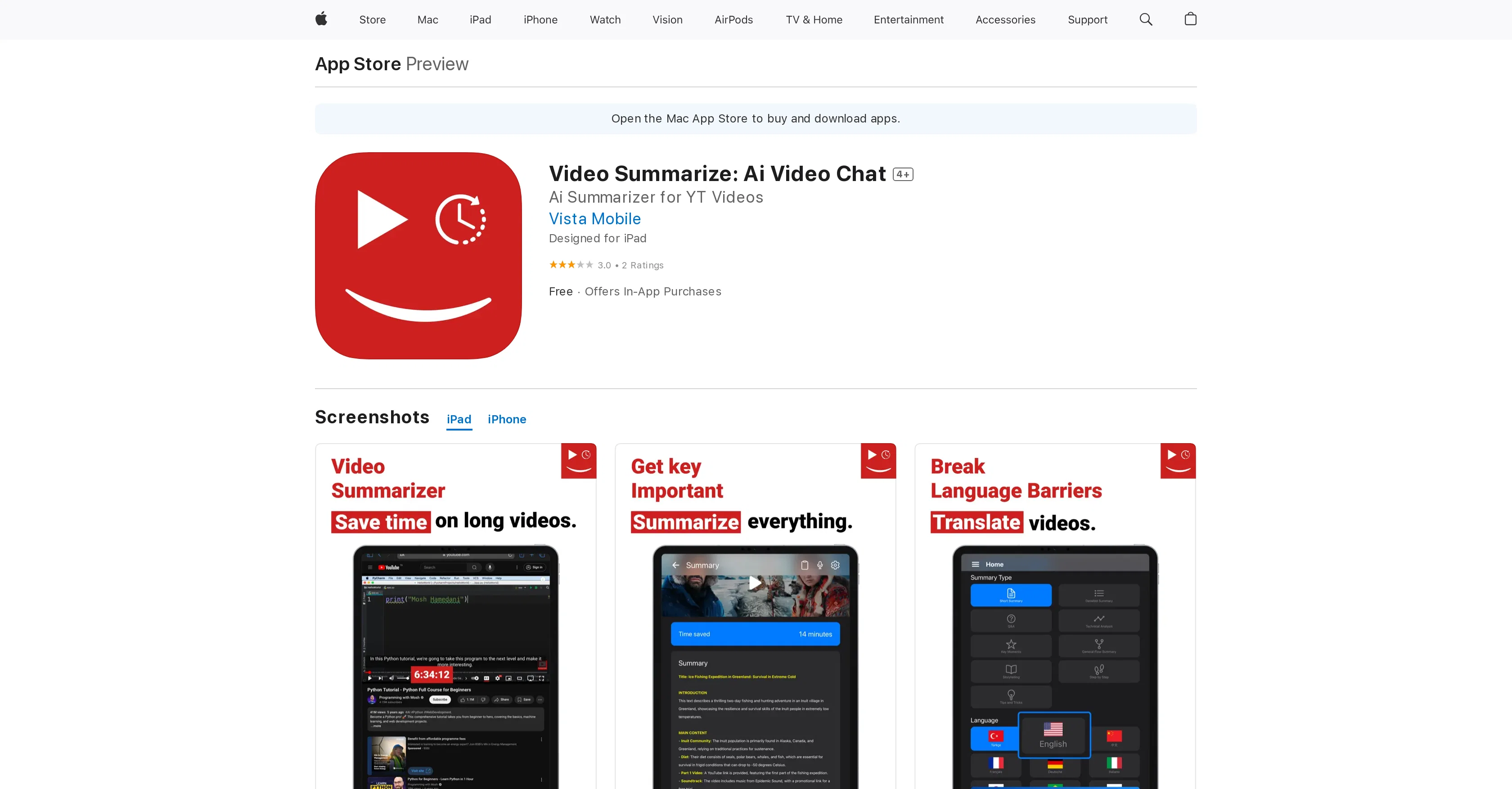 Video Summarize: Ai Video Chat screenshot