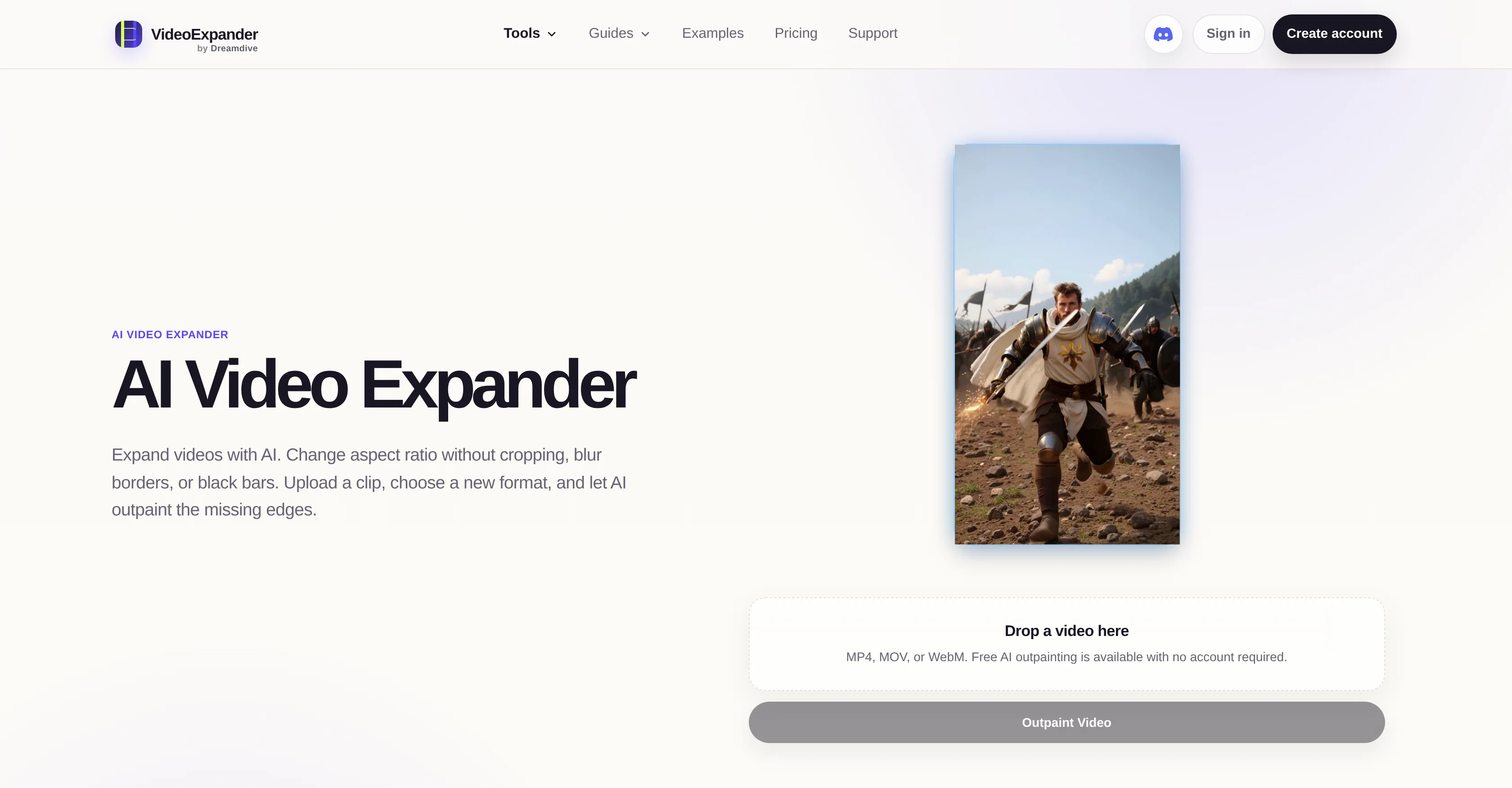 VideoExpander.ai screenshot