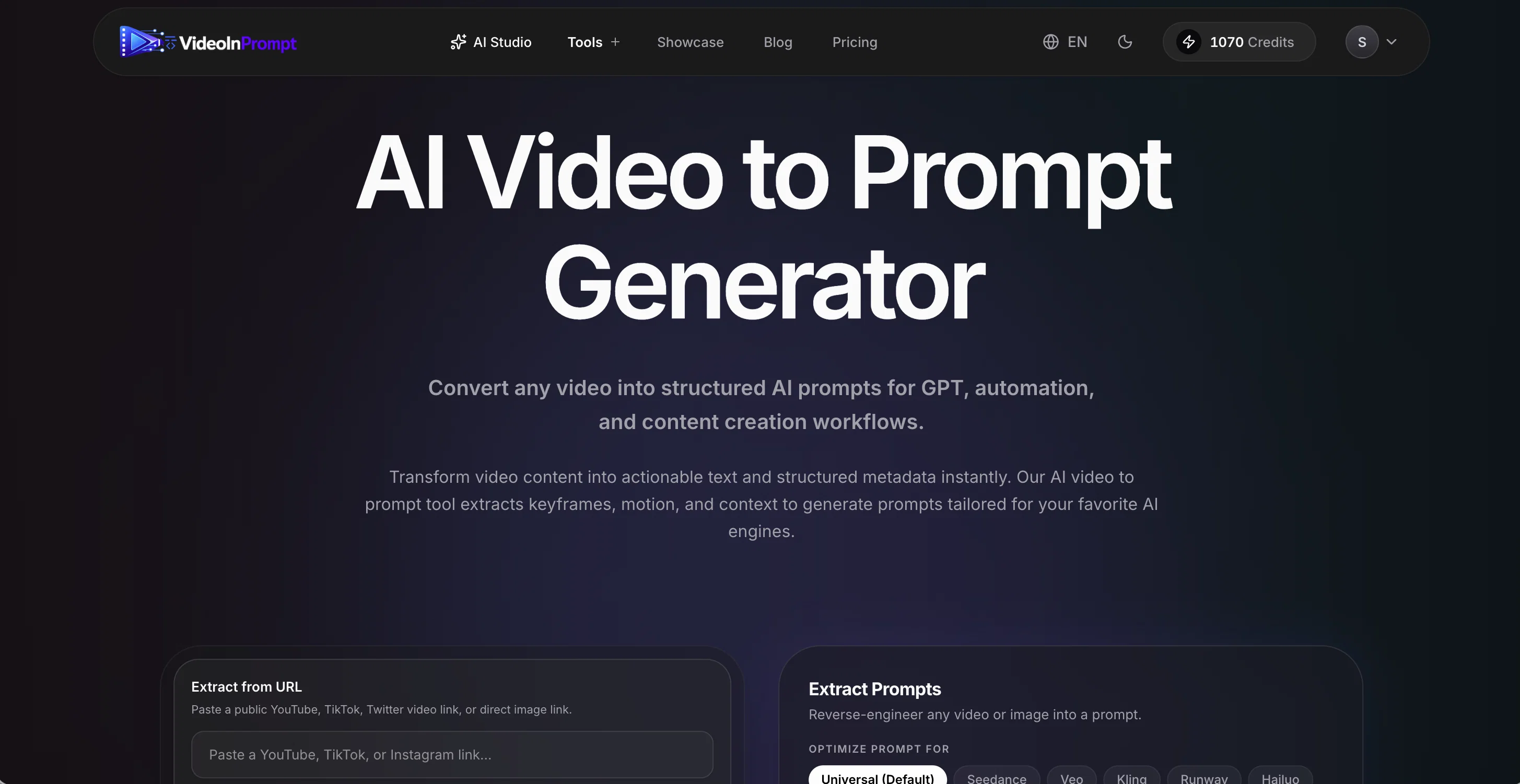 VideoInPrompt screenshot