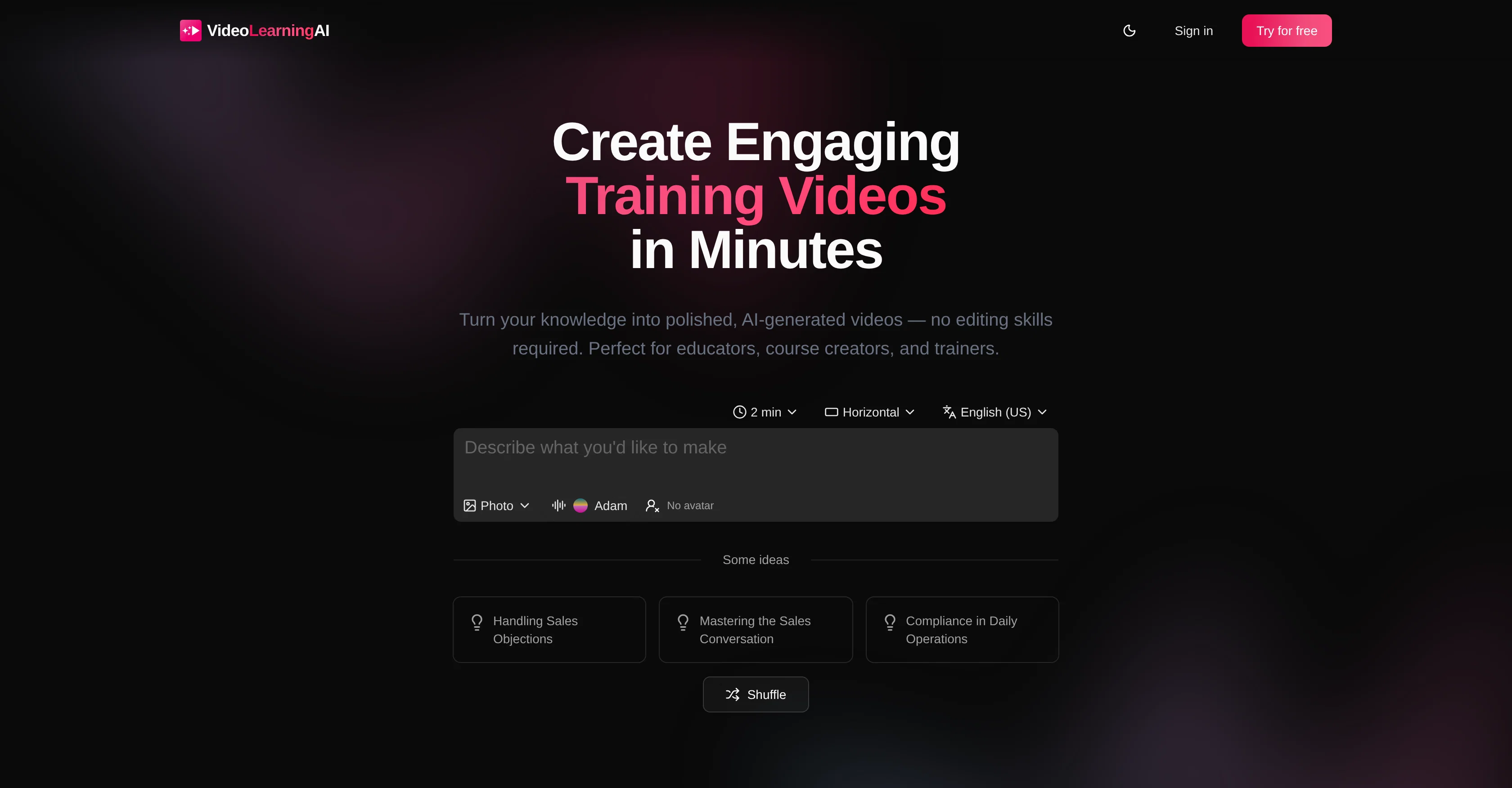 VideoLearningAI screenshot