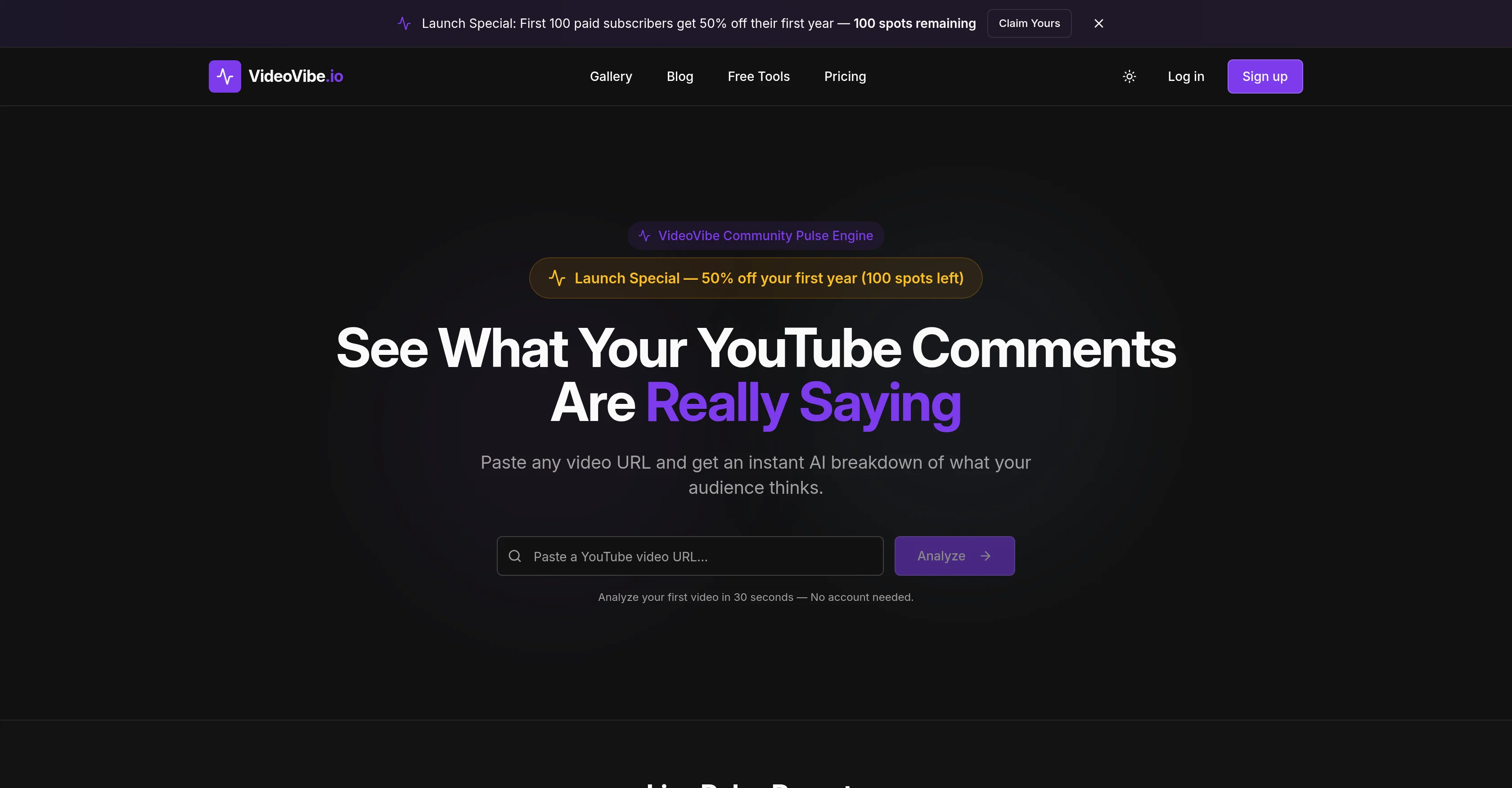 VideoVibe.io screenshot