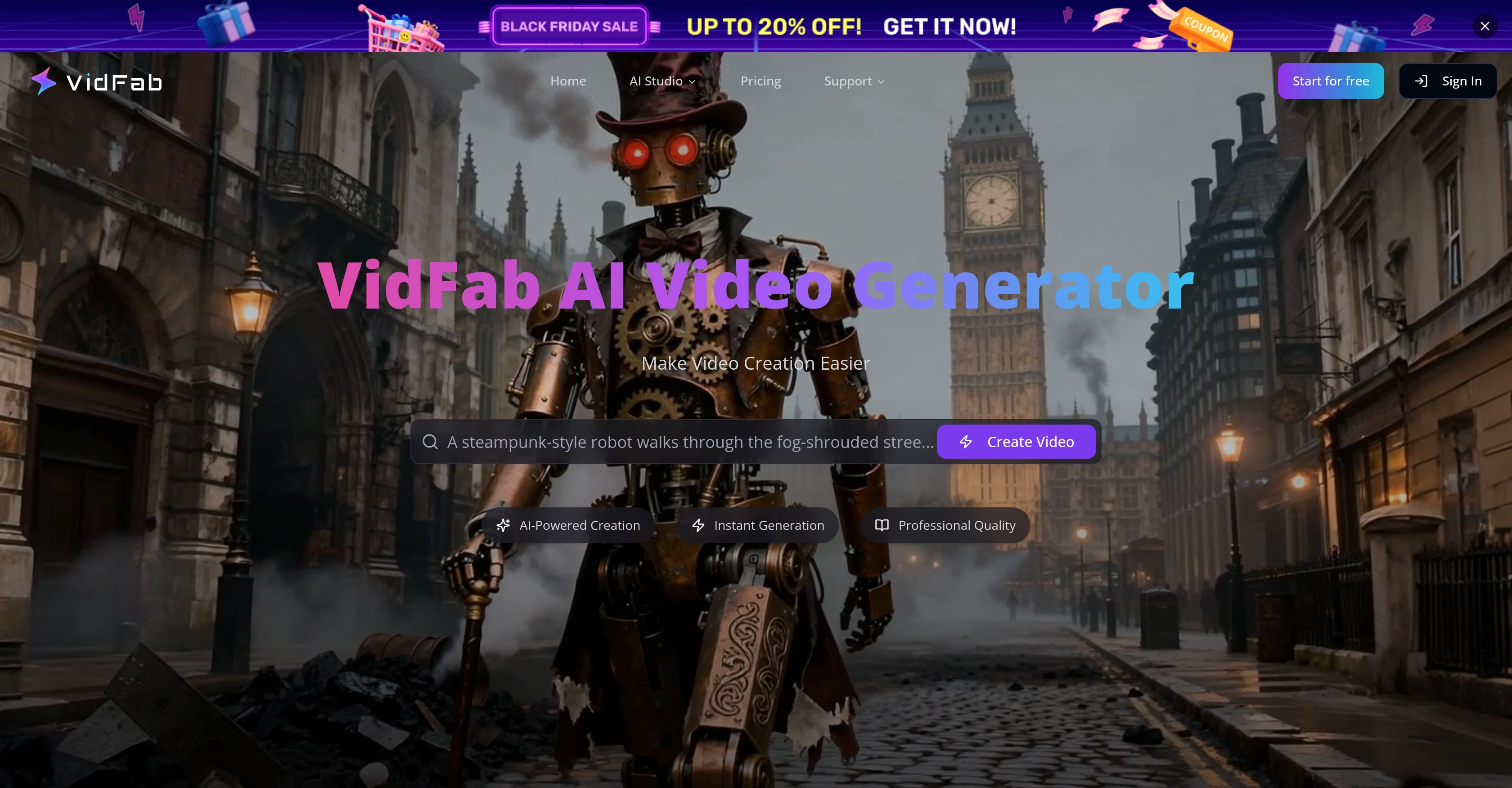 VidFab screenshot
