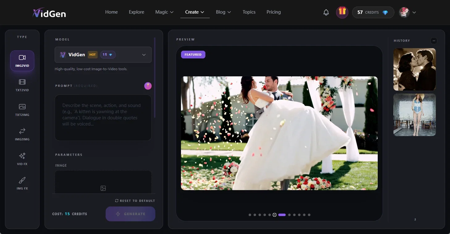 VidGen AI Video Generator screenshot
