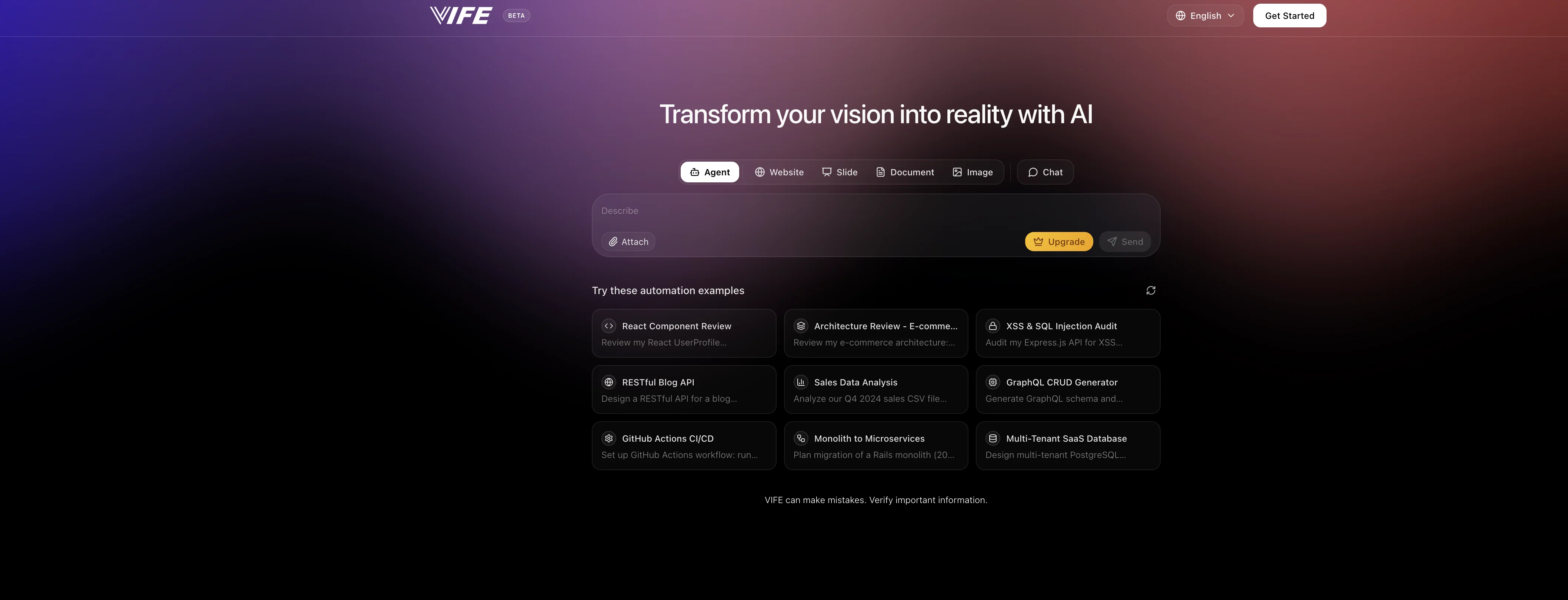 VIFE screenshot
