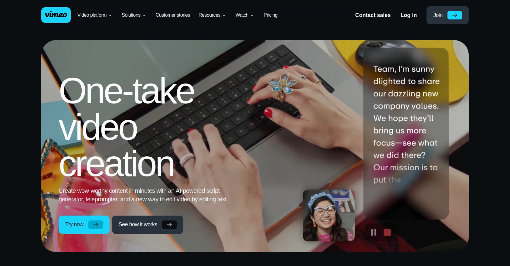 Vimeo AI screenshot