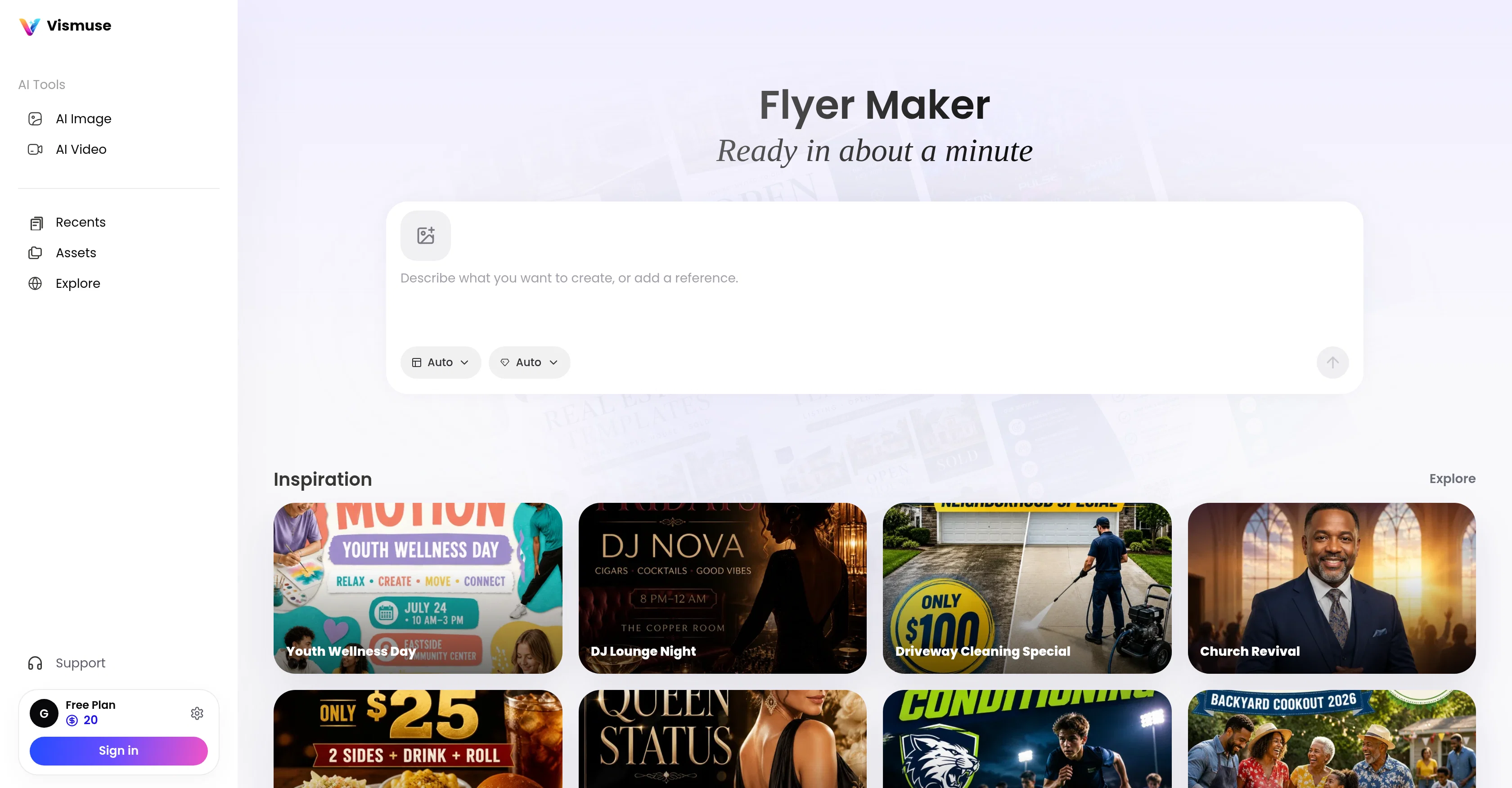 Vismuse | Flyer Maker screenshot