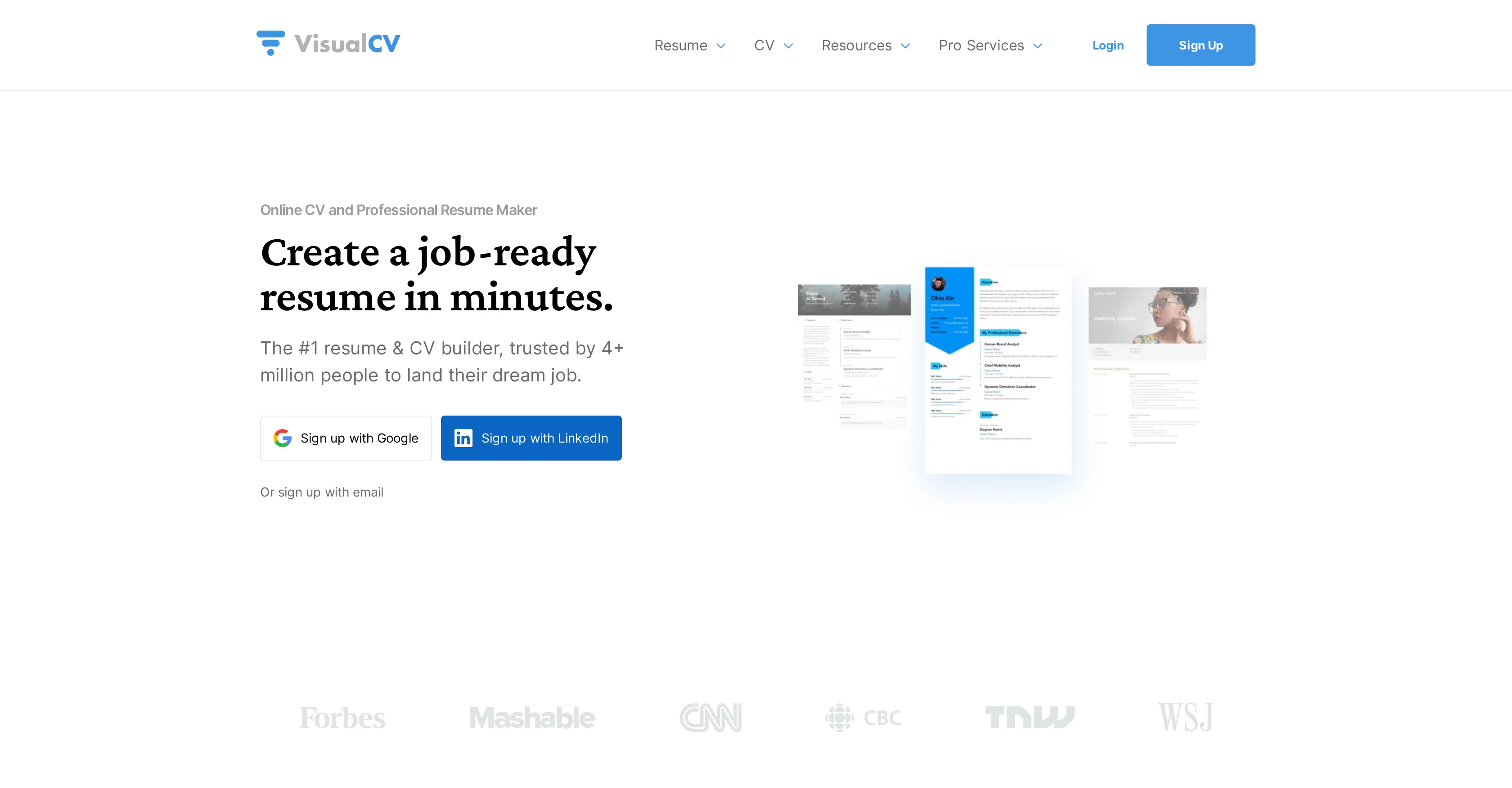 VisualCV screenshot