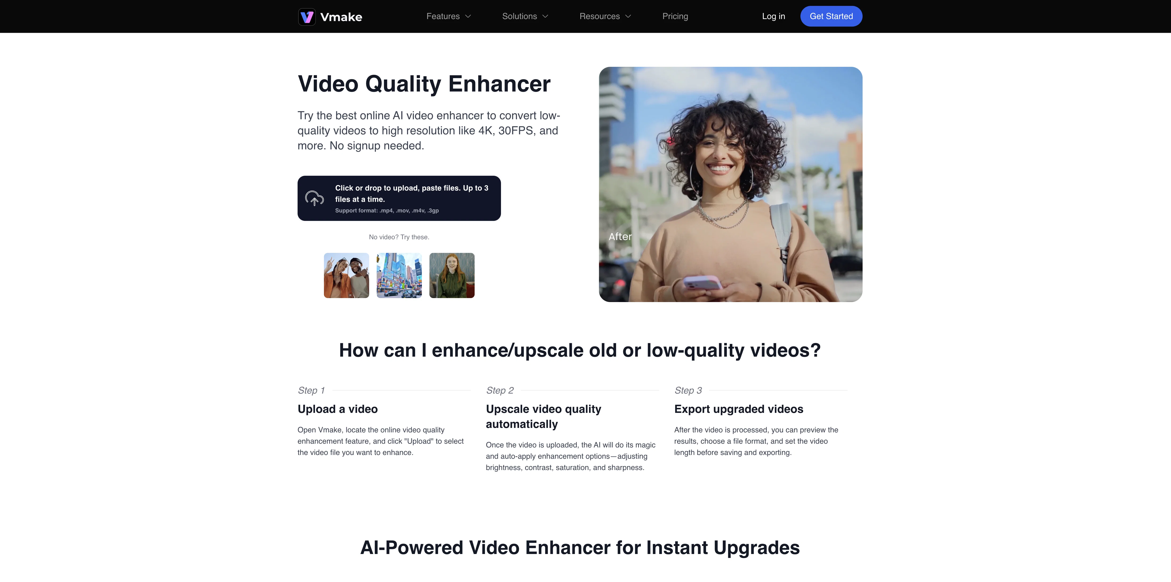 Vmake Video Enhancer screenshot