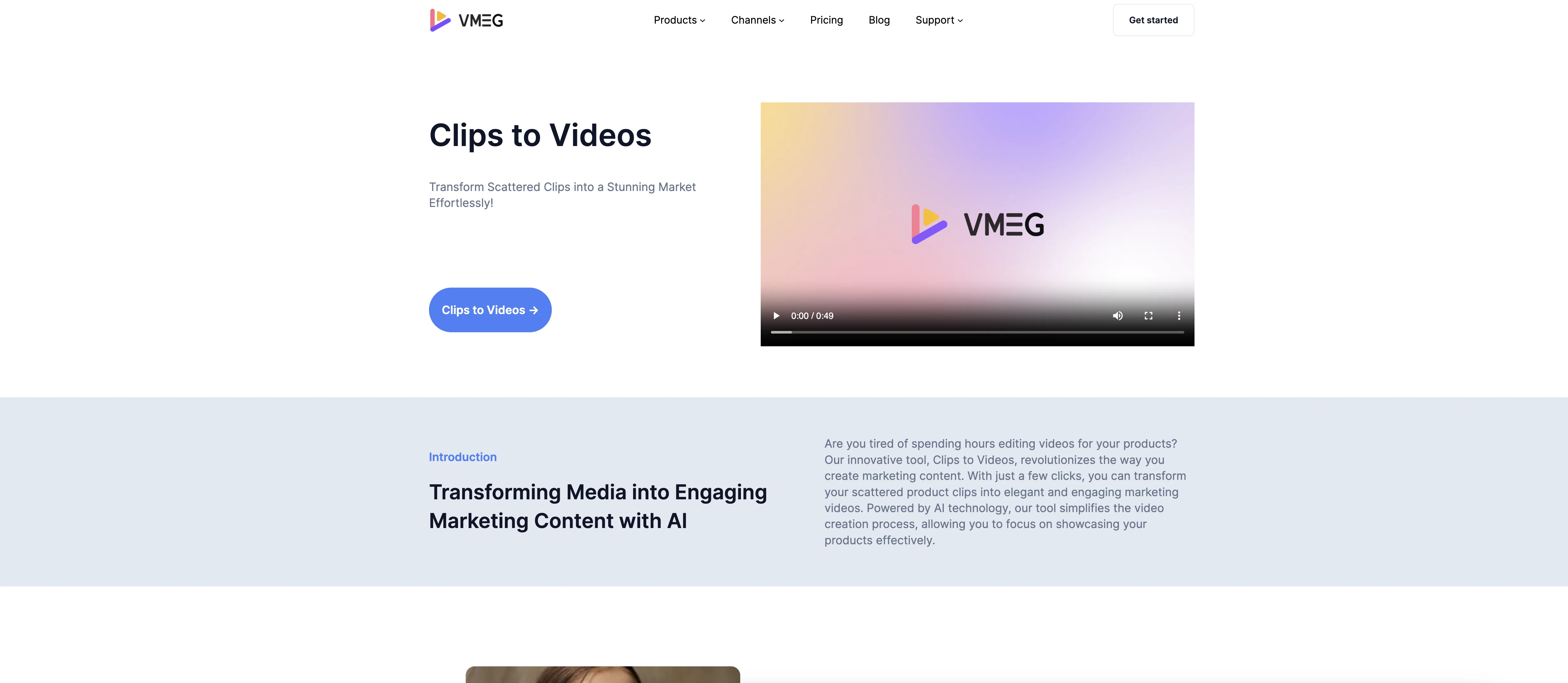 VMEG Clips to Videos screenshot