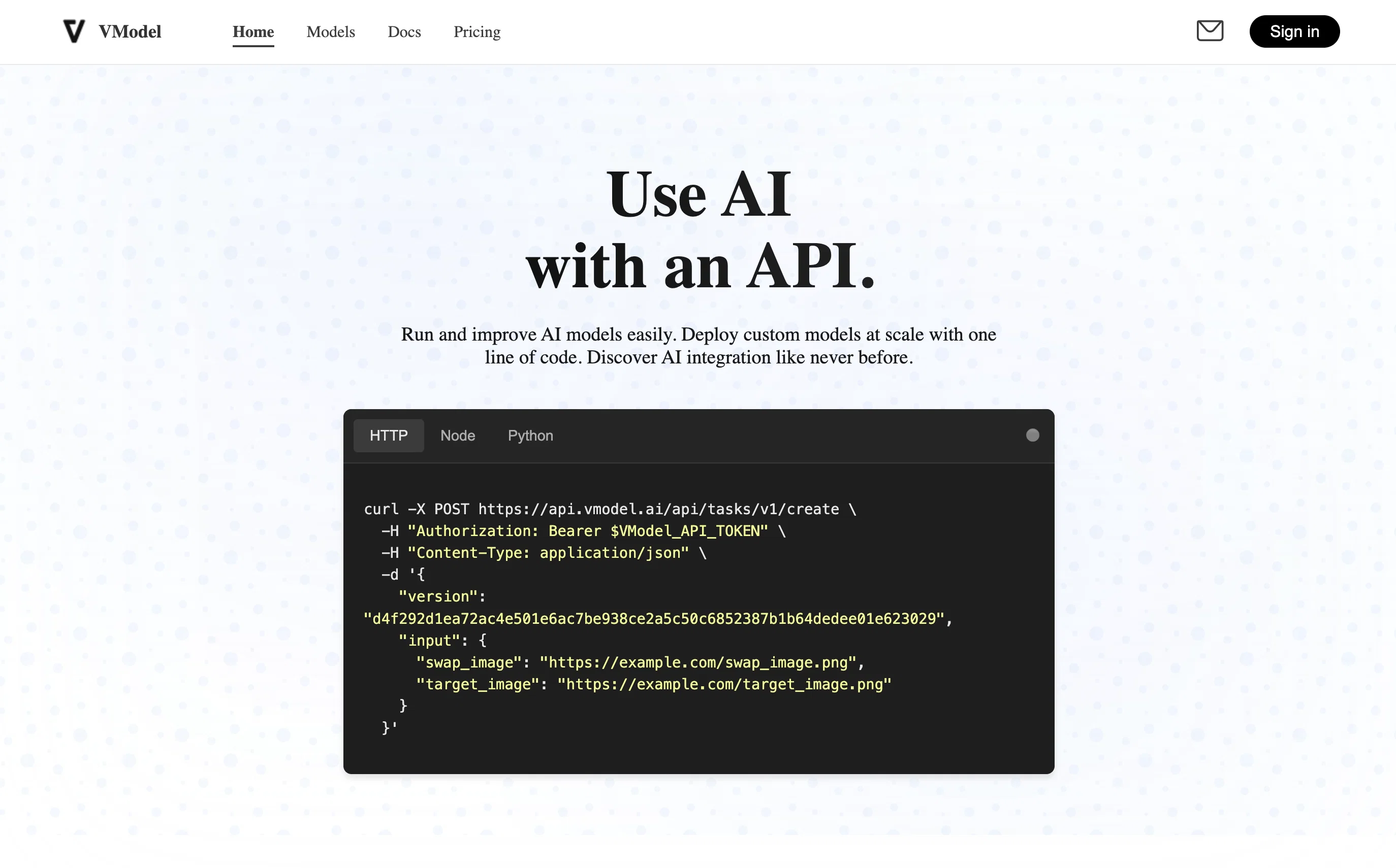 VModel screenshot