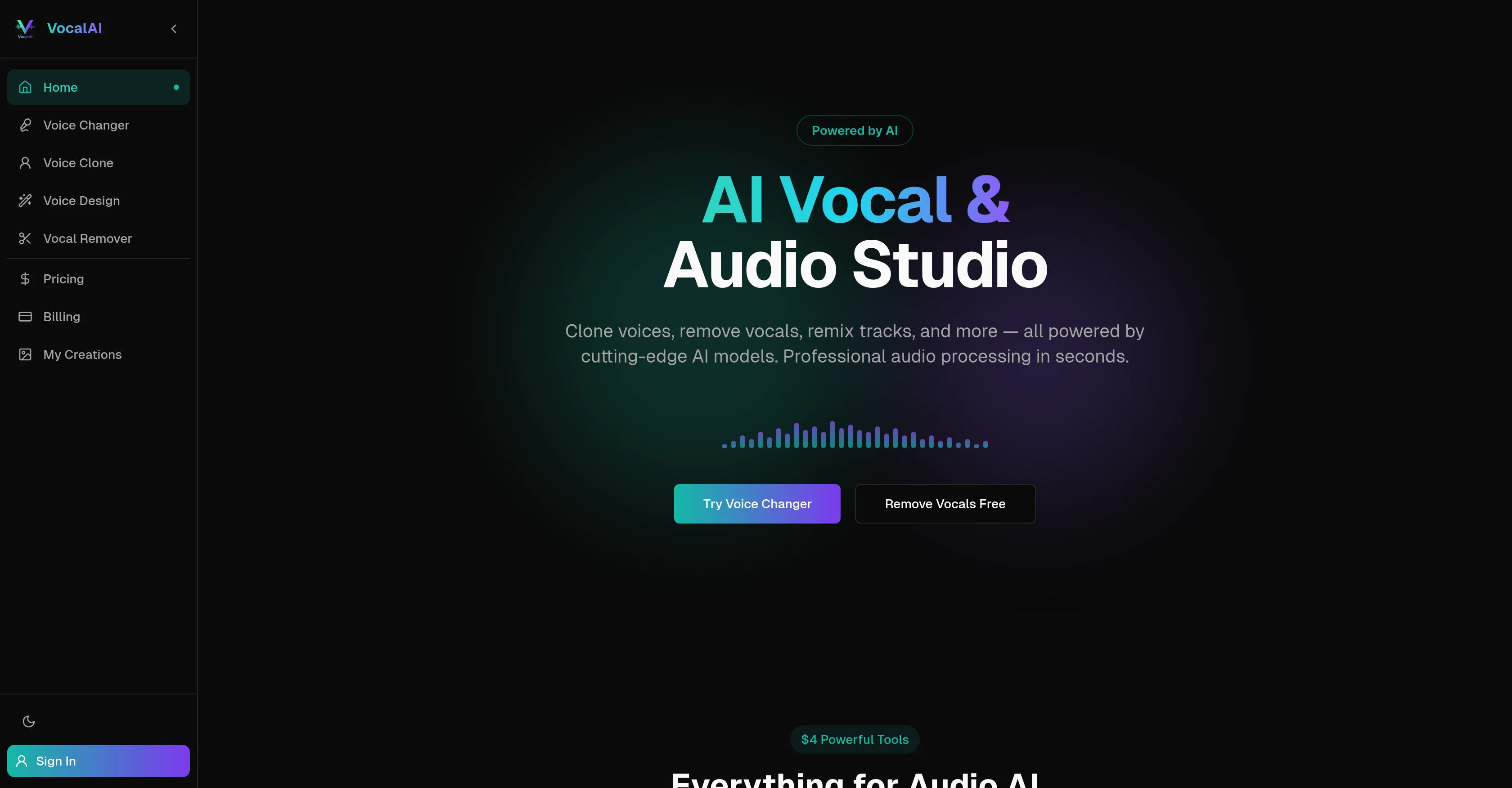 VocalAI screenshot
