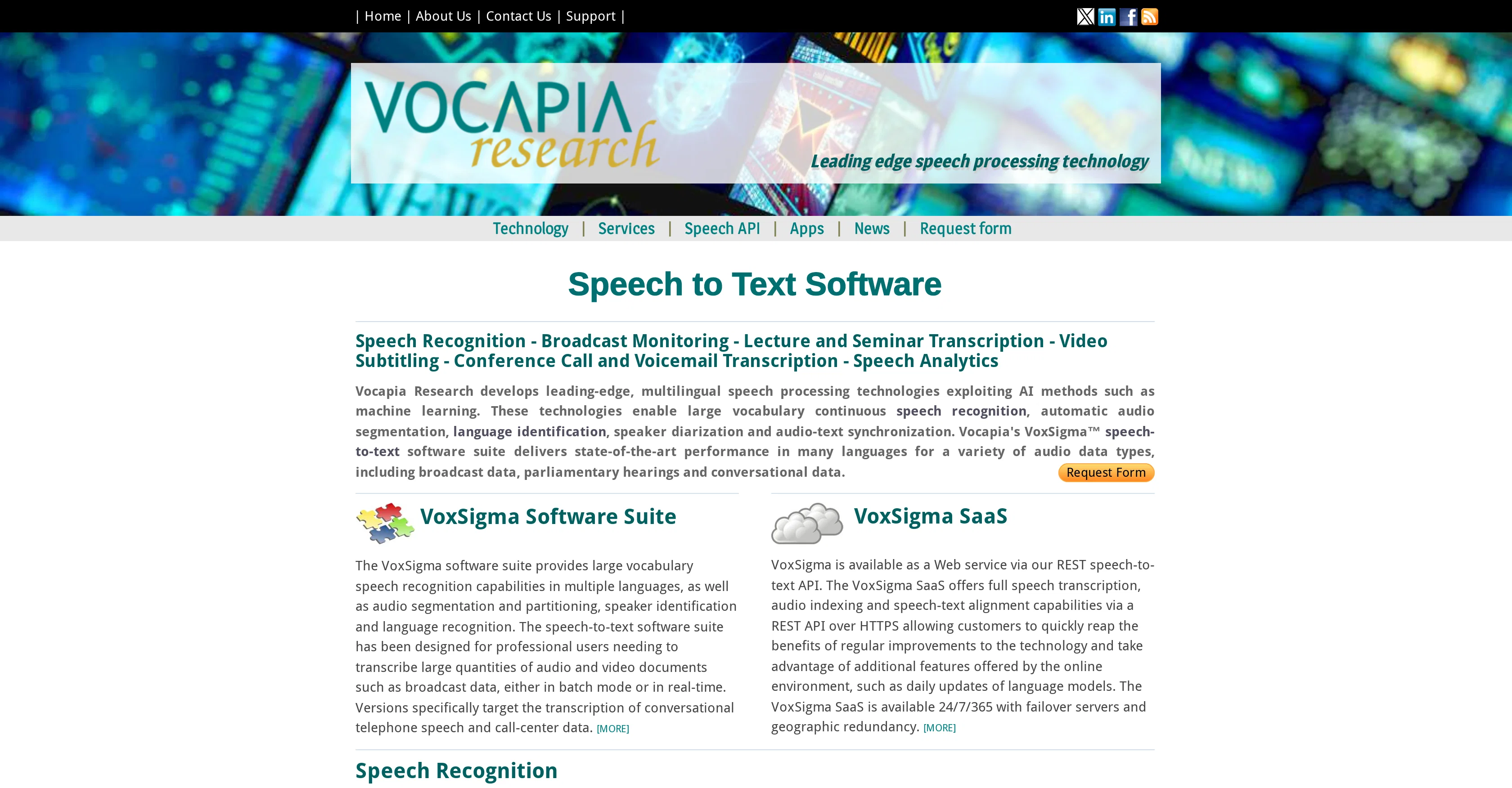 Vocapia screenshot