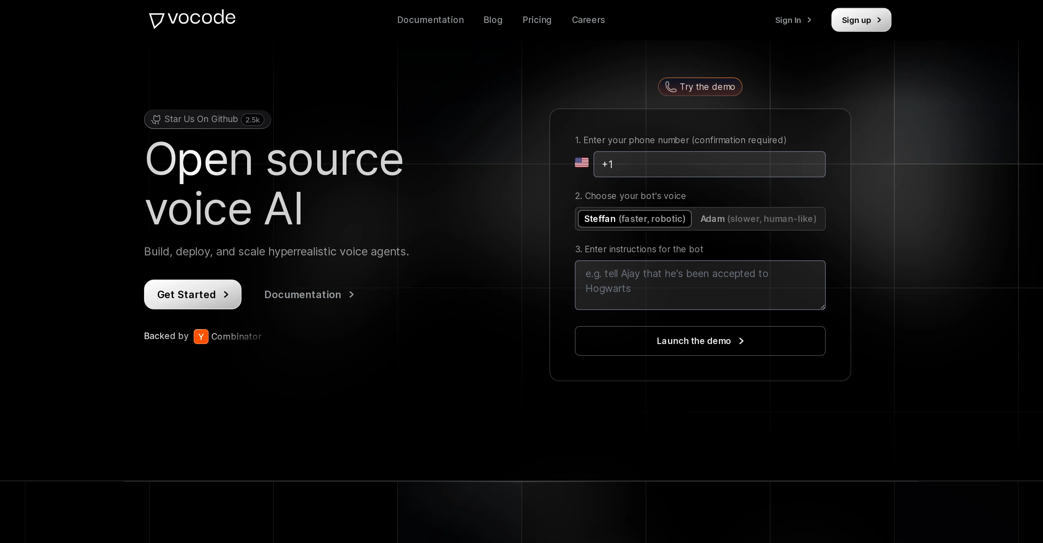 Vocode screenshot