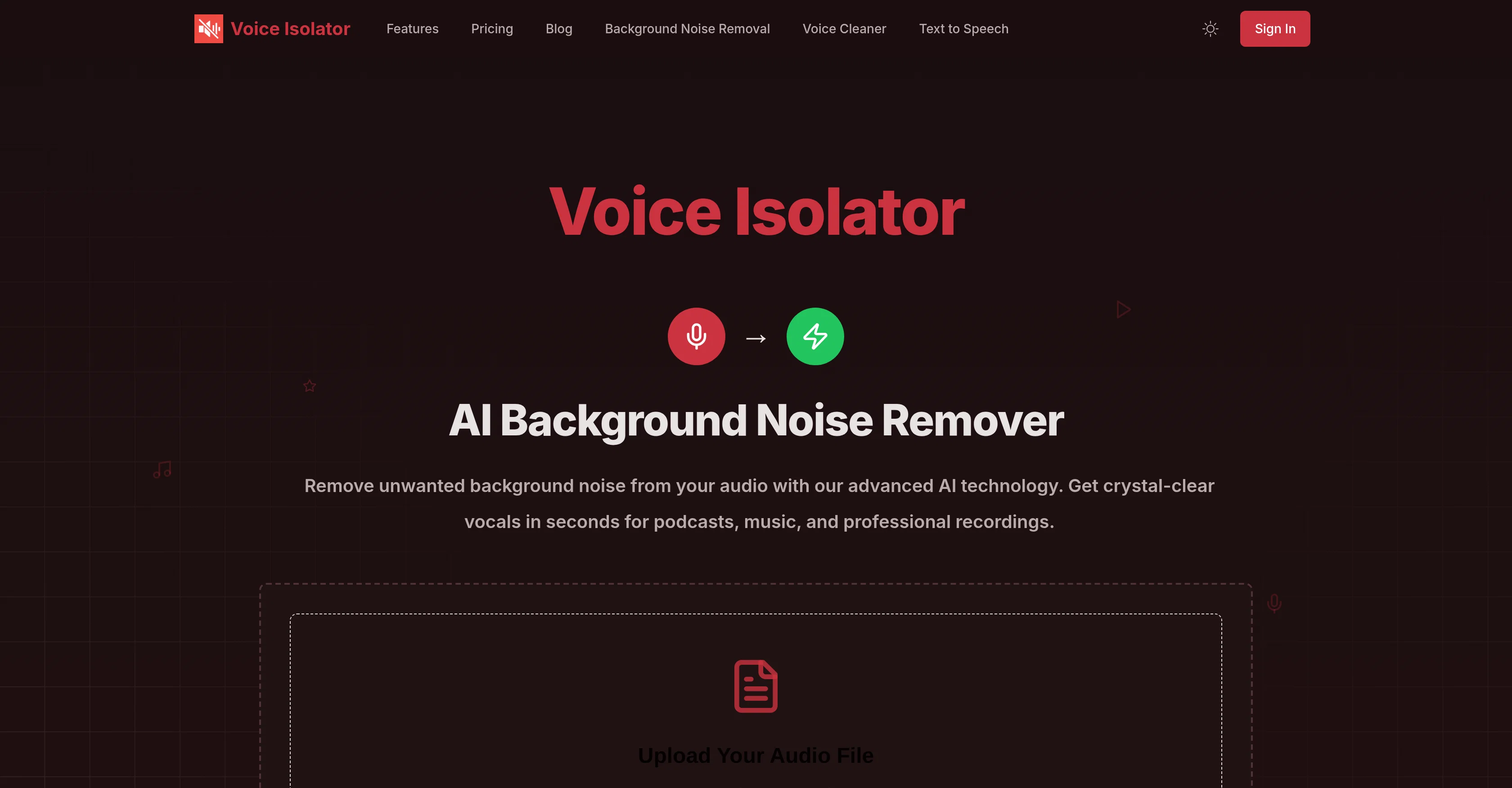 Voice Isolator screenshot