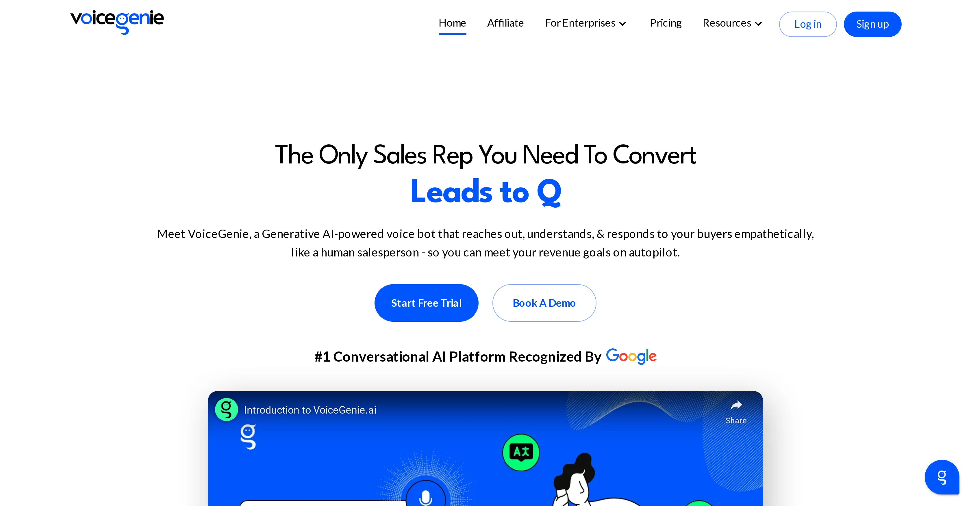 VoiceGenie screenshot